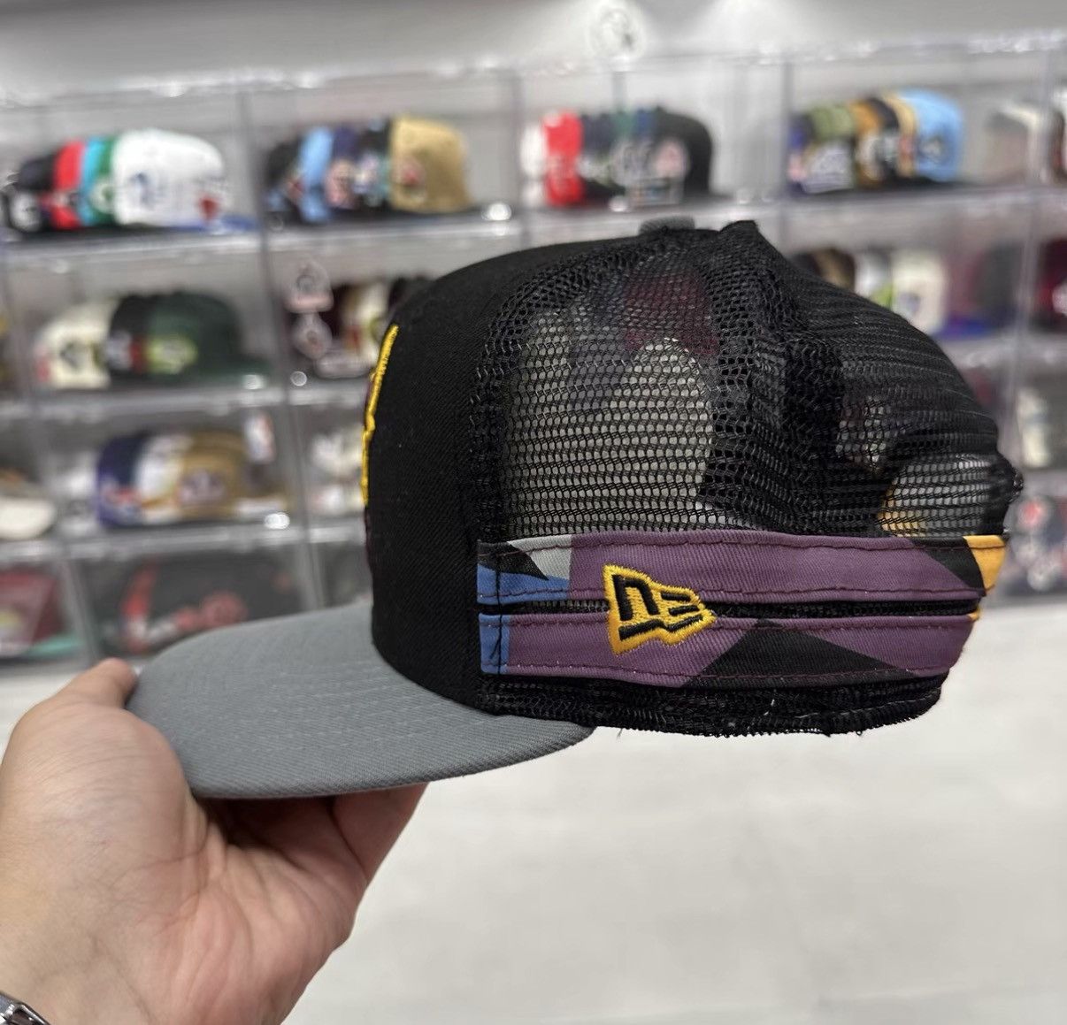 New Era New Era NBA Chicago Bulls Mesh Trucker Cap J32 Size ONE SIZE - 2 Thumbnail