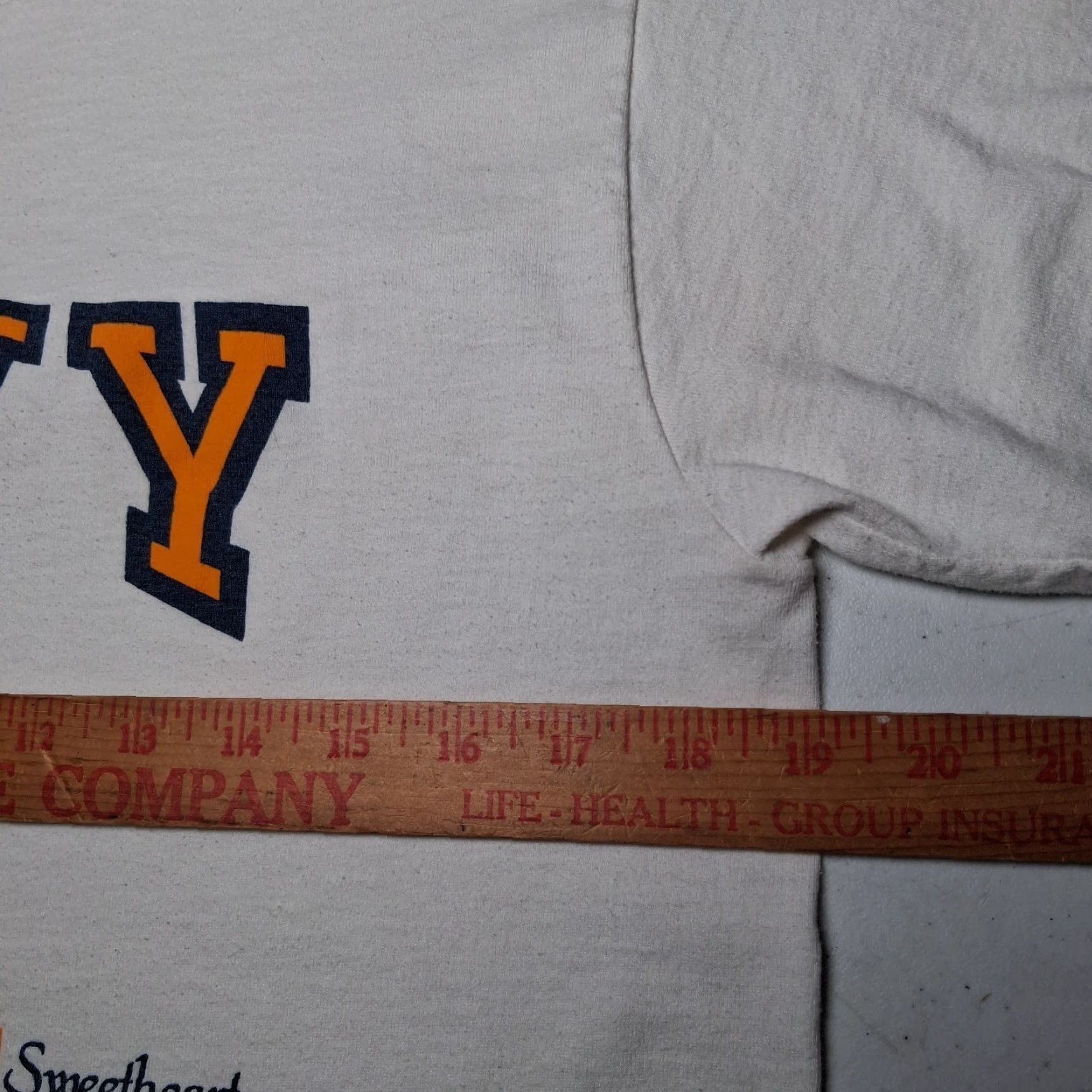 Vintage VINTAGE 90s United States Navy Family Shirt L Short Sleeve Cotton Blend White Oneita Power/50 Crew Neck Size US L / EU 52-54 / 3 - 7 Thumbnail