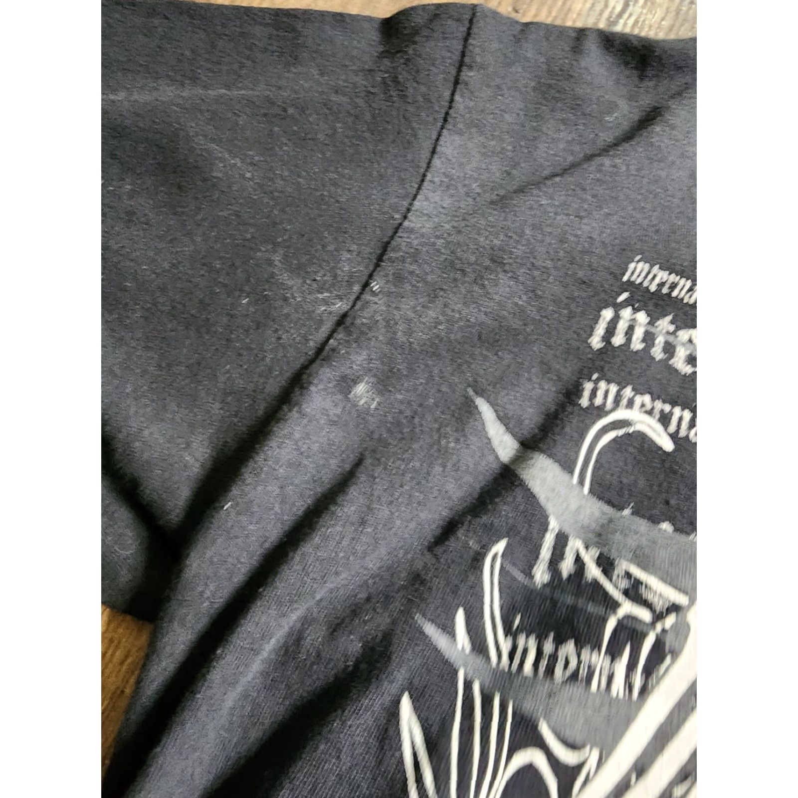 Vintage VINTAGE Union Line Mens XL Machinists Aerospace Workers Big Graphic T Shirt Distressed Size US XL / EU 56 / 4 - 4 Thumbnail
