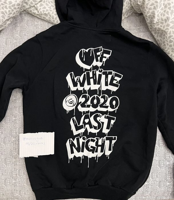 Off white 2020 sales last night hoodie