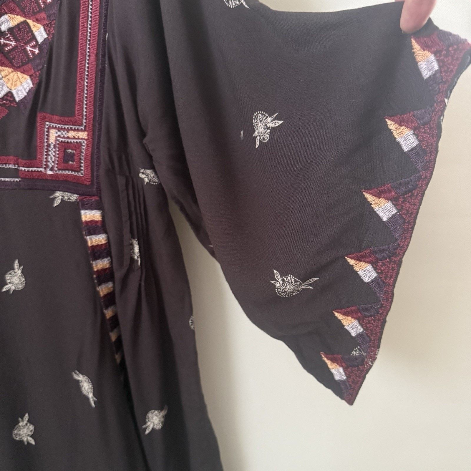 Free People Free People Embroidered Boho Western Hippie Tunic Dress Size S / US 4 / IT 40 - 6 Thumbnail