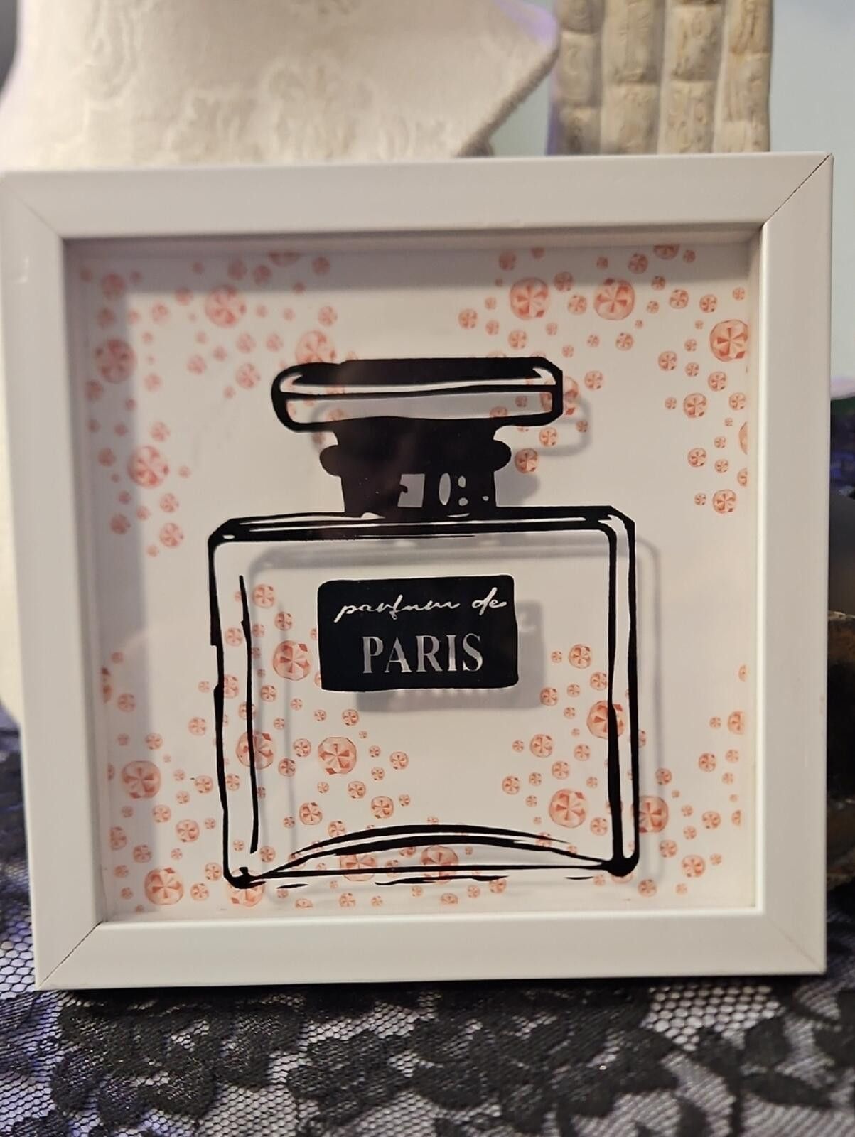 Other Paris Perfume Bottle Wall Art - White Frame Size ONE SIZE - 1 Thumbnail
