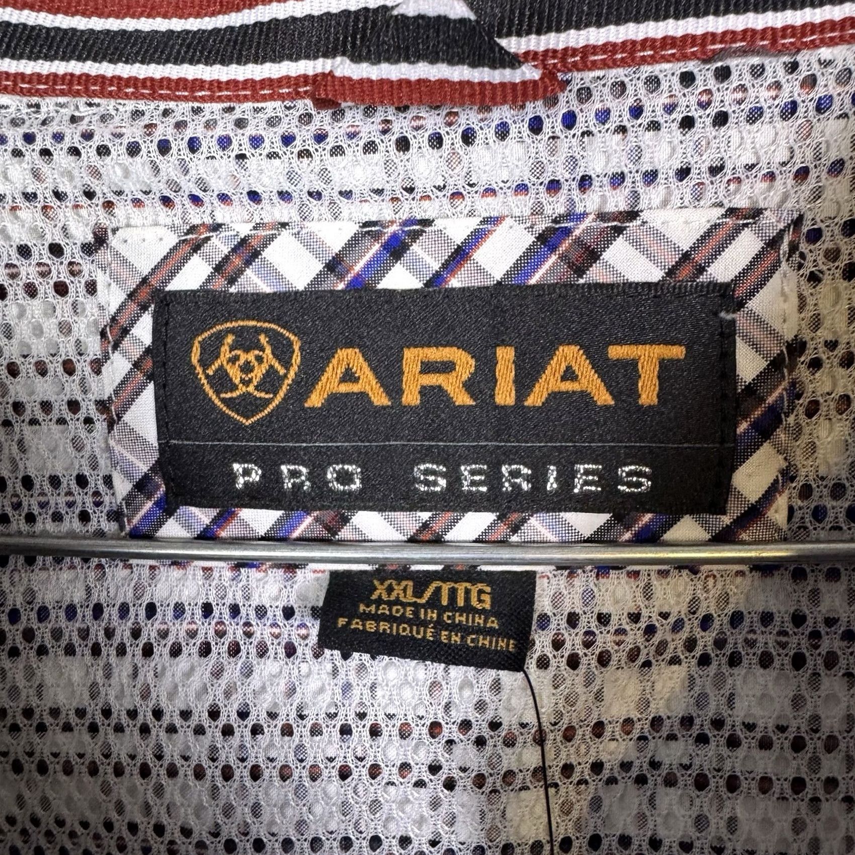 Ariat Ariat Pro Series Shirt Men's 2XL XXL Adel Plaid Workwear Utility Wicking UPF Size US XXL / EU 58 / 5 - 6 Thumbnail