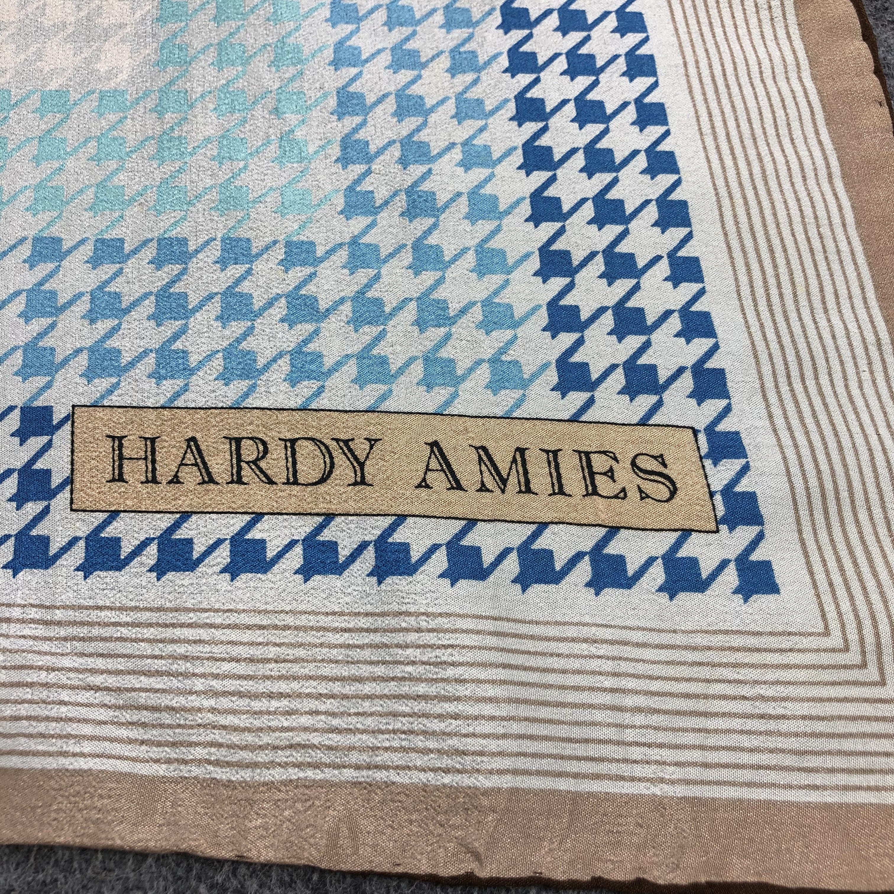 Hardy Amies Vintage Hardy Amies Hounds Tooth Silk Scarf M307 Size ONE SIZE - 3 Thumbnail