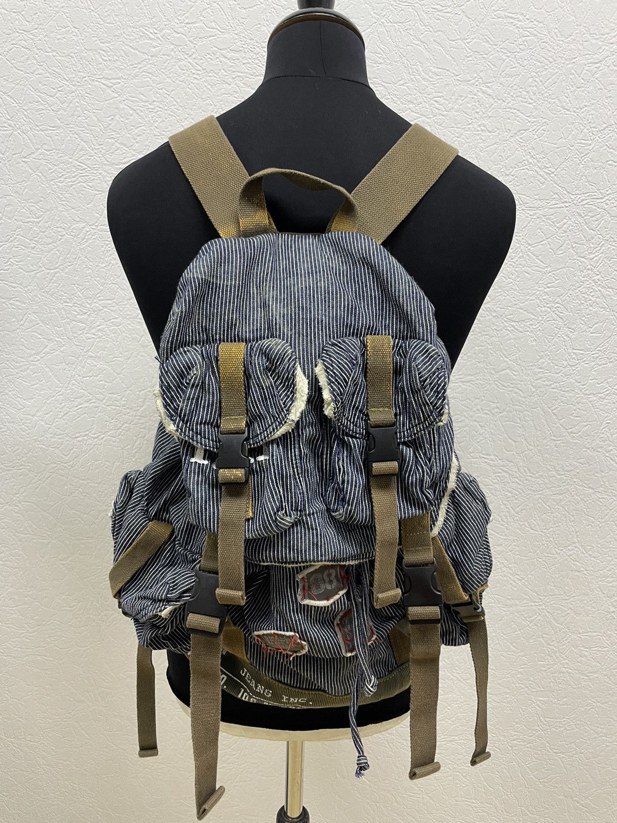 Vintage tough jeansmith 100 % cotton backpak Size 32 - 1 Thumbnail