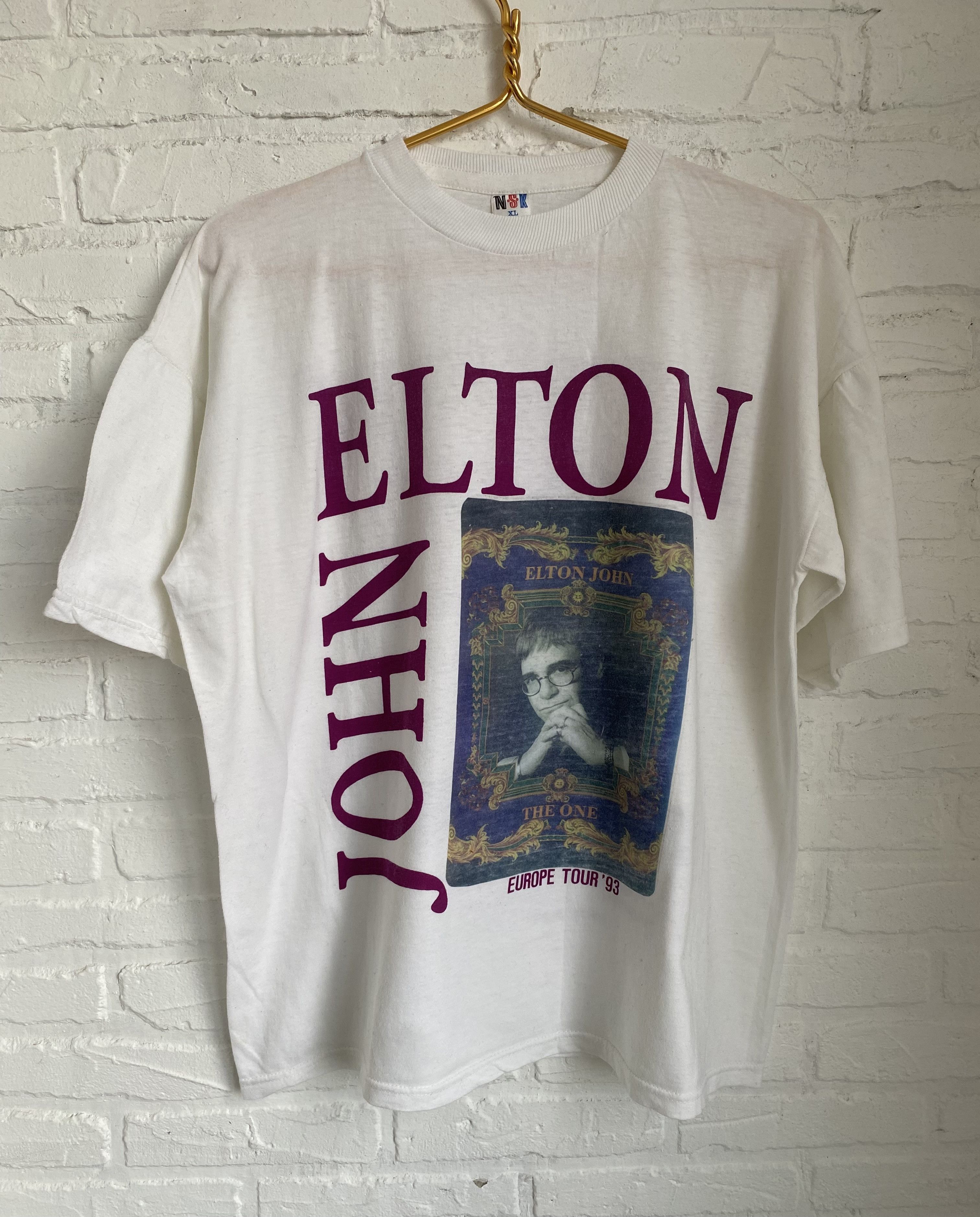 Vintage 1993 Elton John the one Europe Tour t-shirt
