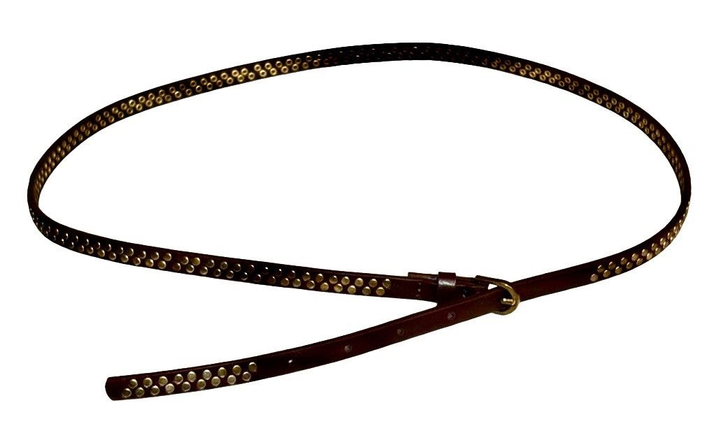 Vintage Vintage 70’s Ultra Skinny Waxed Leather Belt Size ONE SIZE - 7 Thumbnail