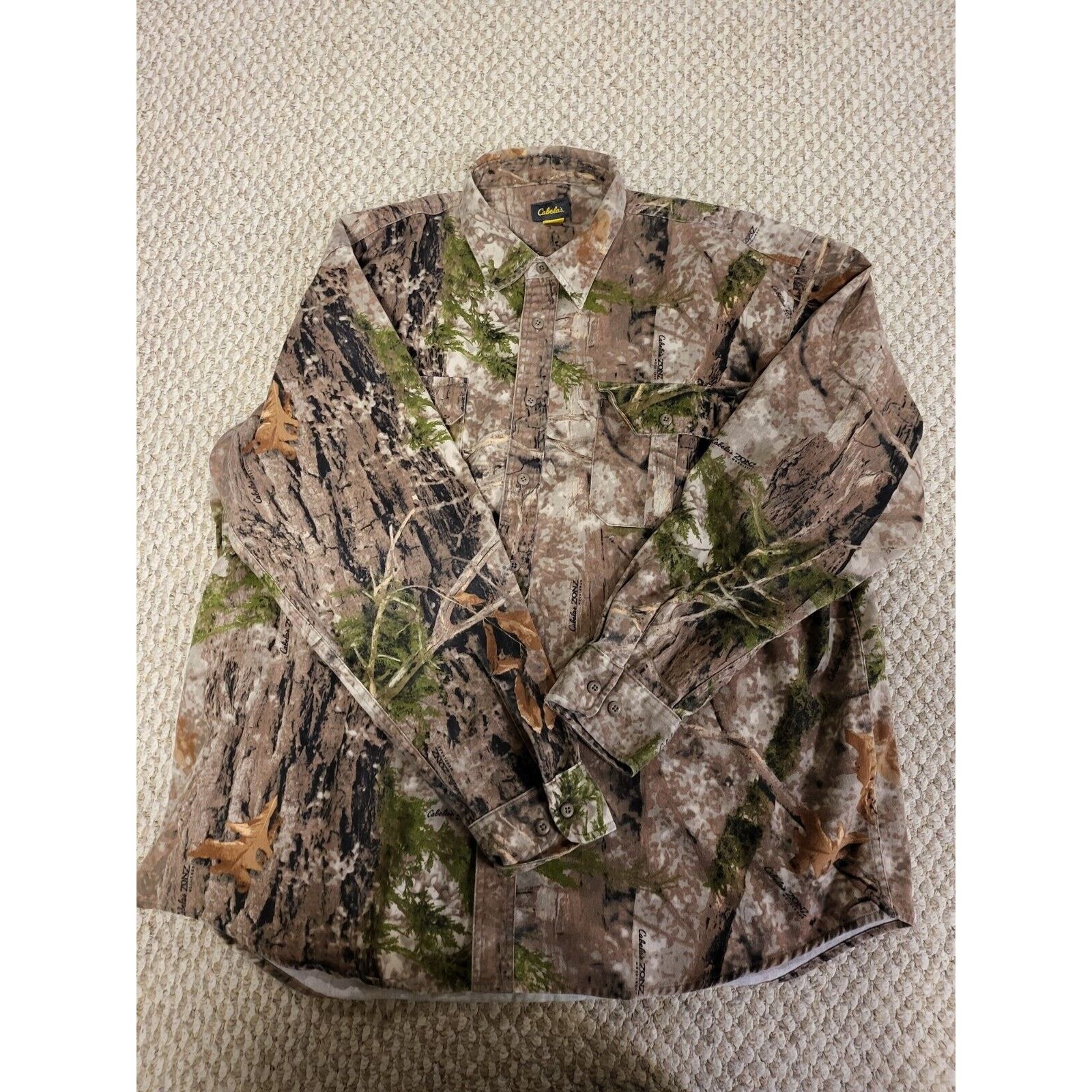 Cabelas Cabela's Camo Men's Size 2XL Button Down Light-Weight Jacket Size US XXL / EU 58 / 5 - 1 Thumbnail
