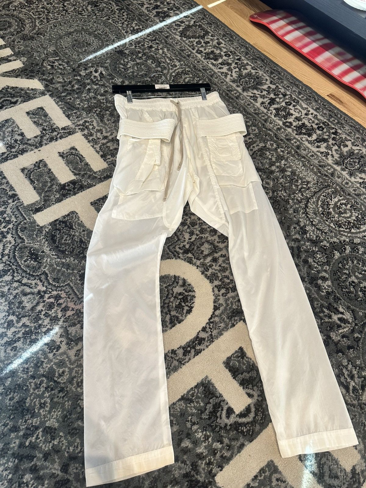 Rick Owens Rick Owen’s Creatch Cargo Pants ‘Milk’ Size US 30 / EU 46 - 1 Thumbnail