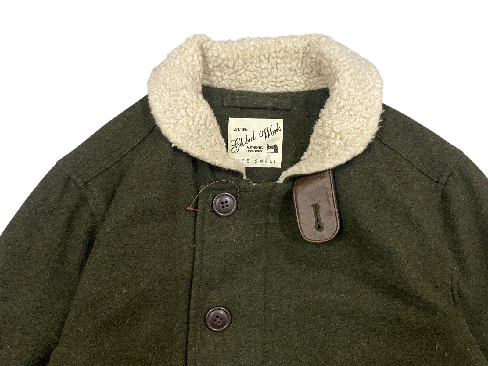 Global Work Vtg Global Work Wool Jacket L Green Size US S / EU 44-46 / 1 - 3 Thumbnail