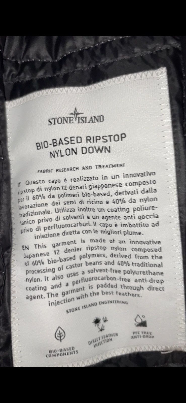 Stone Island Stone island bio based ripstop nylon puffer Size US L / EU 52-54 / 3 - 4 Thumbnail