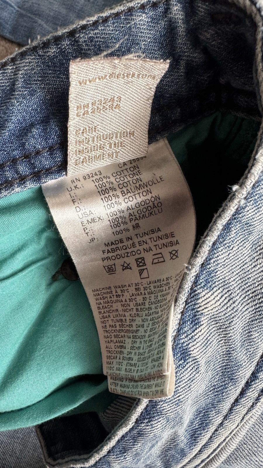 Japanese Brand Diesel Iakop Mudwash Ripped Slim Jeans helmut lang lgb Size US 30 / EU 46 - 7 Thumbnail