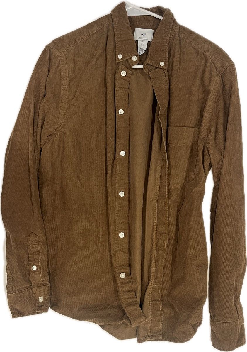 H&M H&M Light Brown Button-up Longsleeve - Medium Size US M / EU 48-50 / 2 - 1 Thumbnail