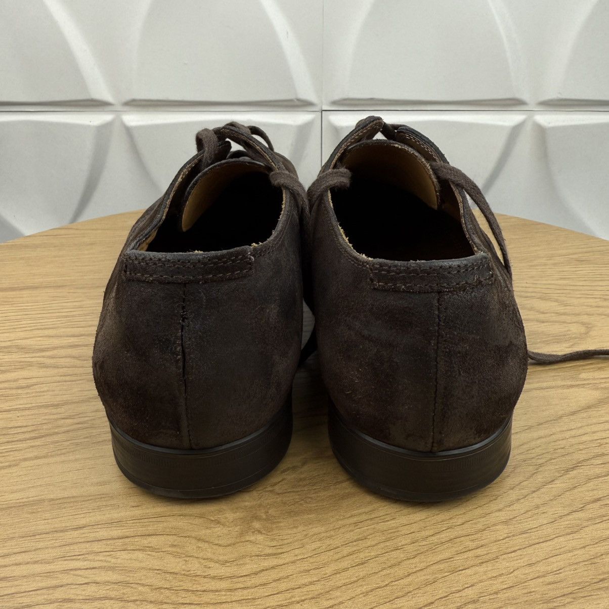 Jimmy Choo JIMMY CHOO Derby Suede Shoes Lace Up Dark Brown Men’s Size US 11 / EU 44 - 7 Thumbnail