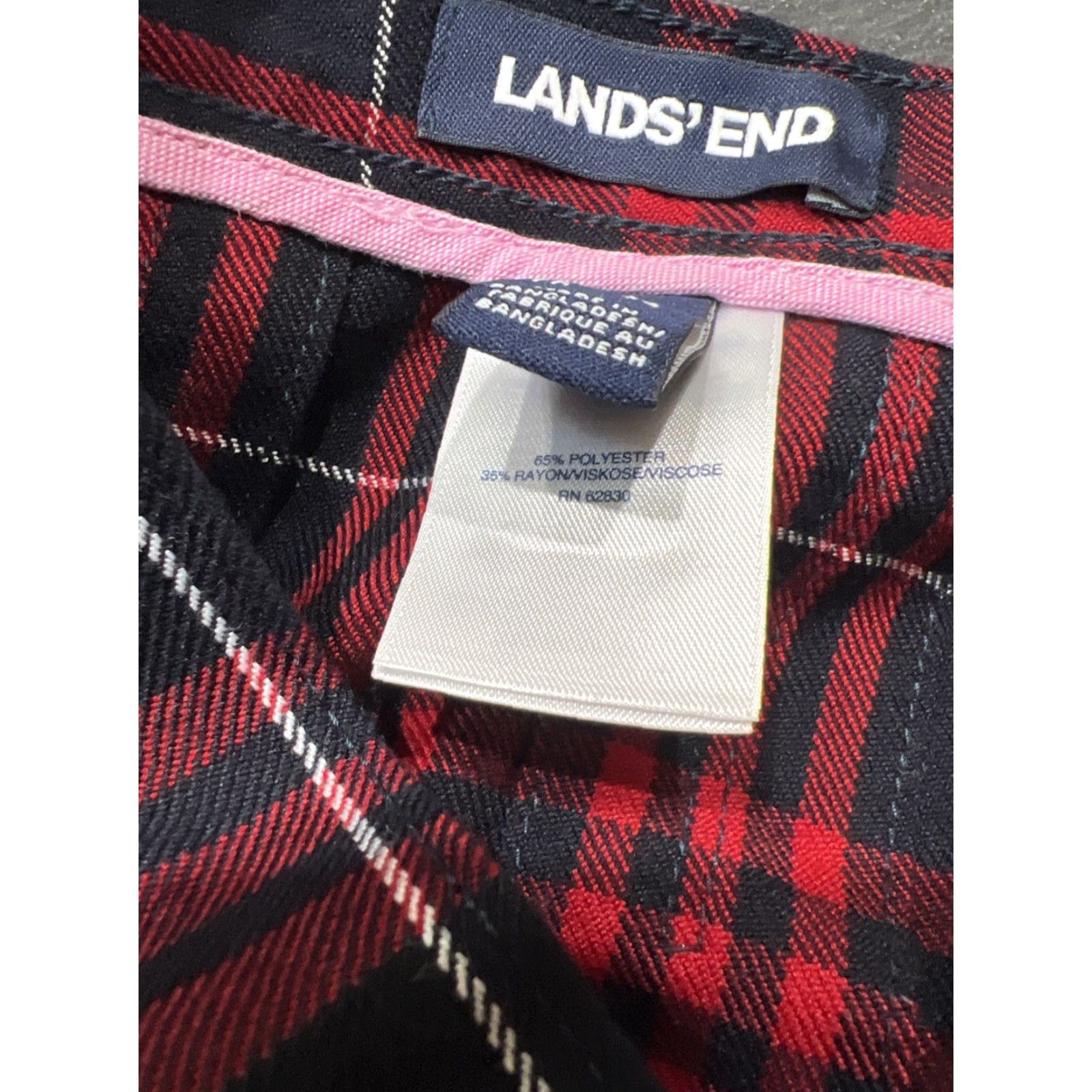 Lands' End Lands' End Womens Midi Pleated Skirt Size 8 Multicolor Plaid 90s Preppy Size 30" / US 8 / IT 44 - 4 Thumbnail