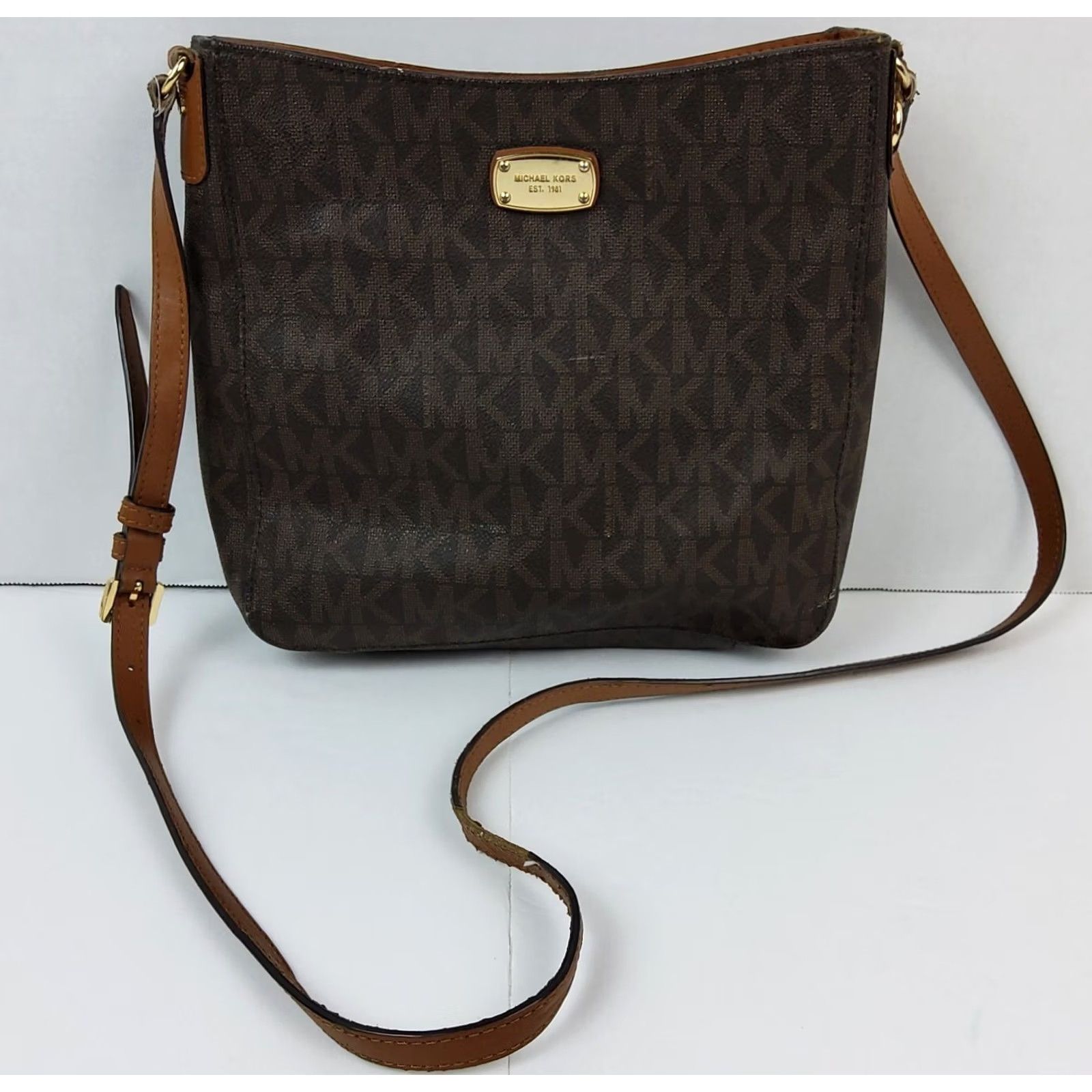 Michael Kors Michael Kors Crossbody Shoulder Bag Purse Women's Leather Brown Medium MK Shoulder Bag Ladies 11x9x3 Size ONE SIZE - 2 Thumbnail