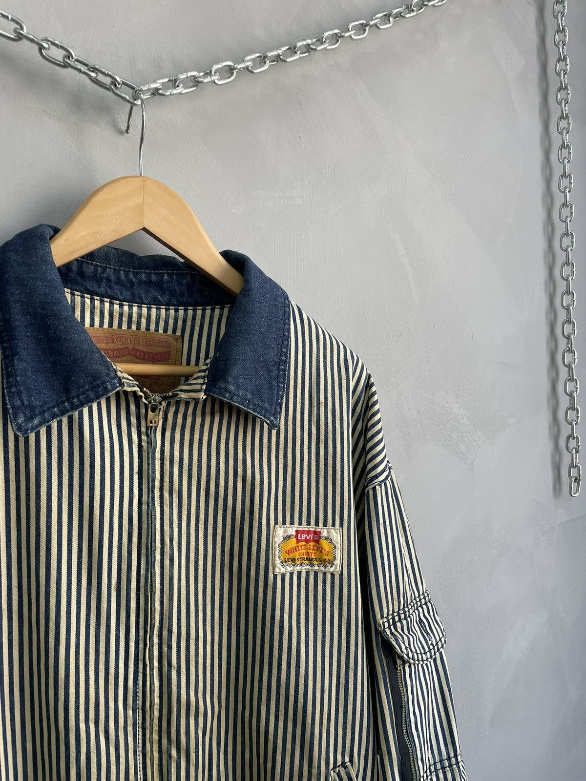 Levi's 90s vintage retro denim jacket japanese style Size US L / EU 52-54 / 3 - 3 Thumbnail