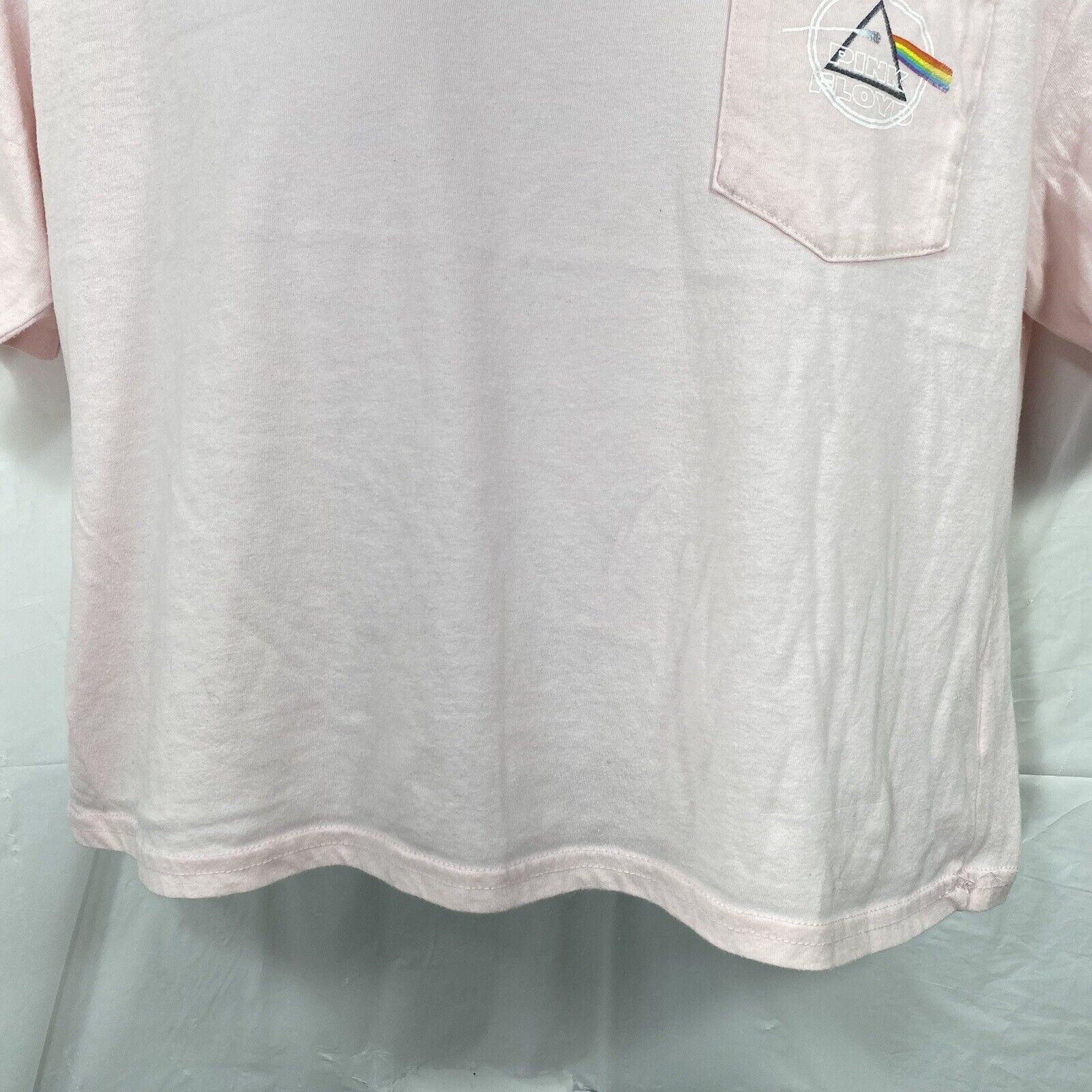 Pink Floyd Pink Floyd Large Dark Side of the Moon Cropped Pink T Shirt Size L / US 10 / IT 46 - 5 Thumbnail