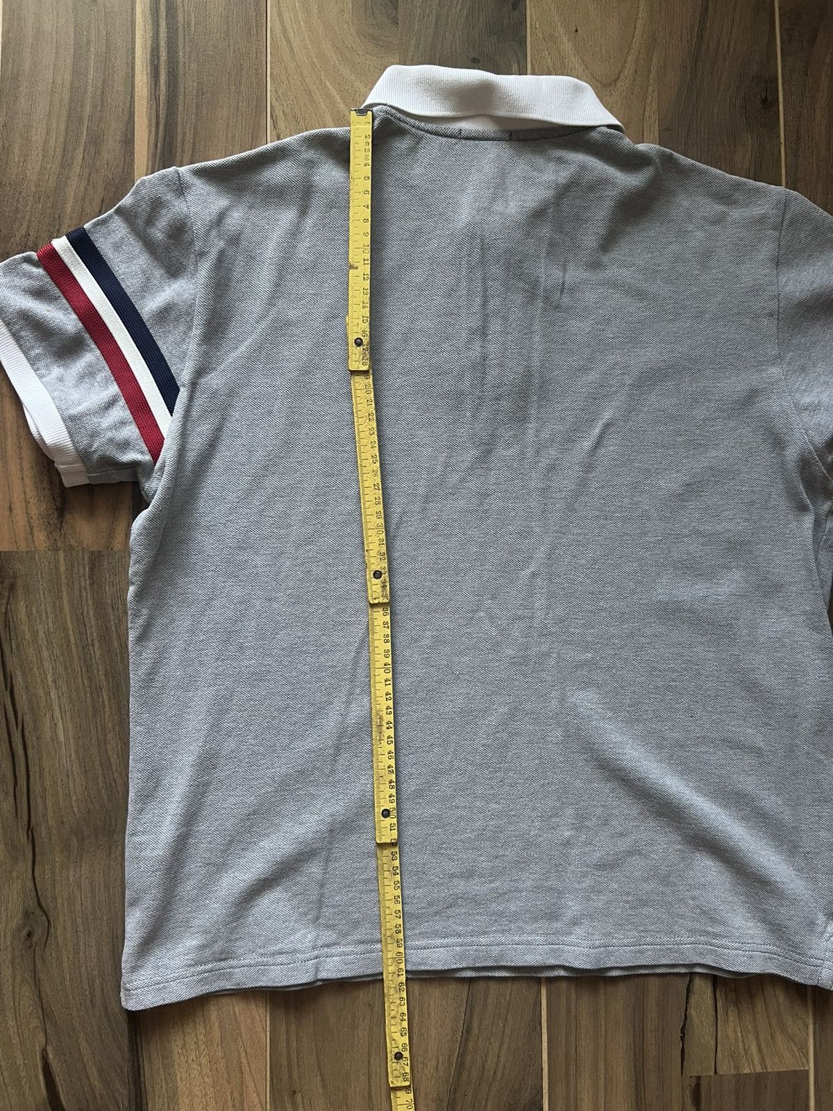 Moncler Moncler Polo T Shirt Logo Vintage Size US L / EU 52-54 / 3 - 9 Thumbnail