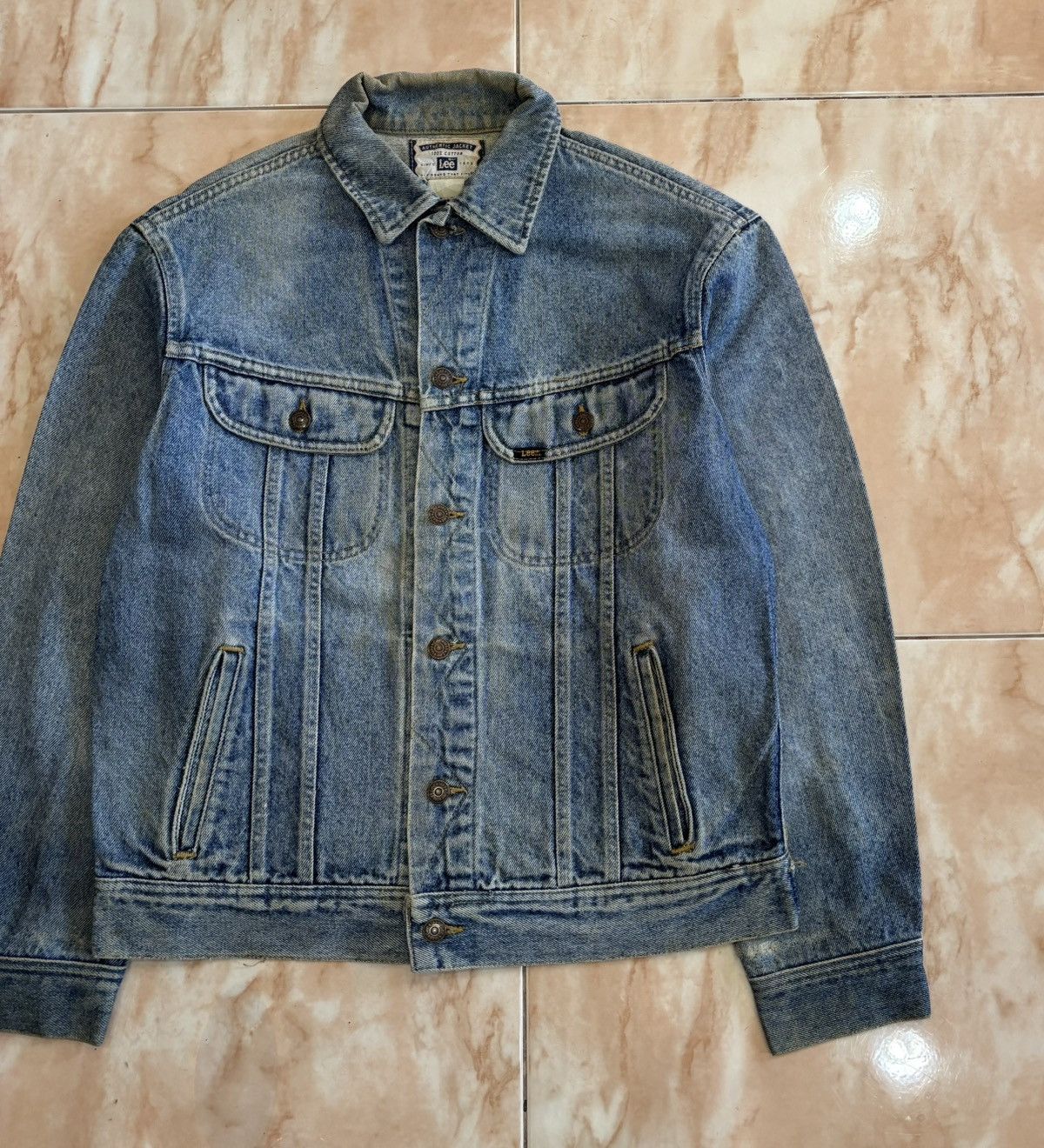 Lee LEE RAIDERS 1990’s ACID WASH DENIM TRUCKER JACKET Size US M / EU 48-50 / 2 - 5 Thumbnail
