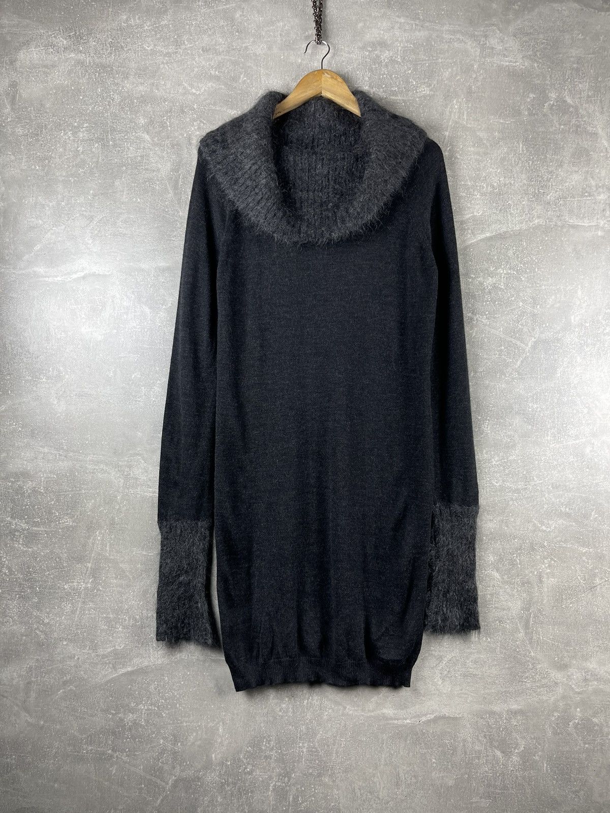 Armani Armani Jeans AJ Knit Sweater Dress Cowl Neck Mohair Blend Size M / US 6-8 / IT 42-44 - 1 Thumbnail