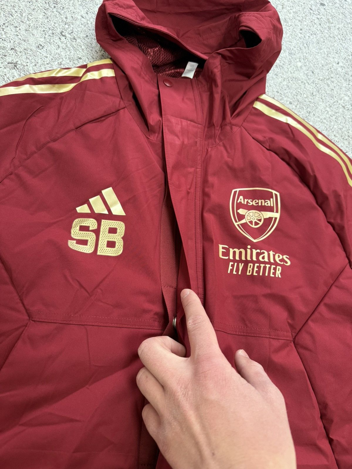Adidas Arsenal Adidas 2023 2024 Stadium Parka Training Jacket Size US M / EU 48-50 / 2 - 15 Thumbnail