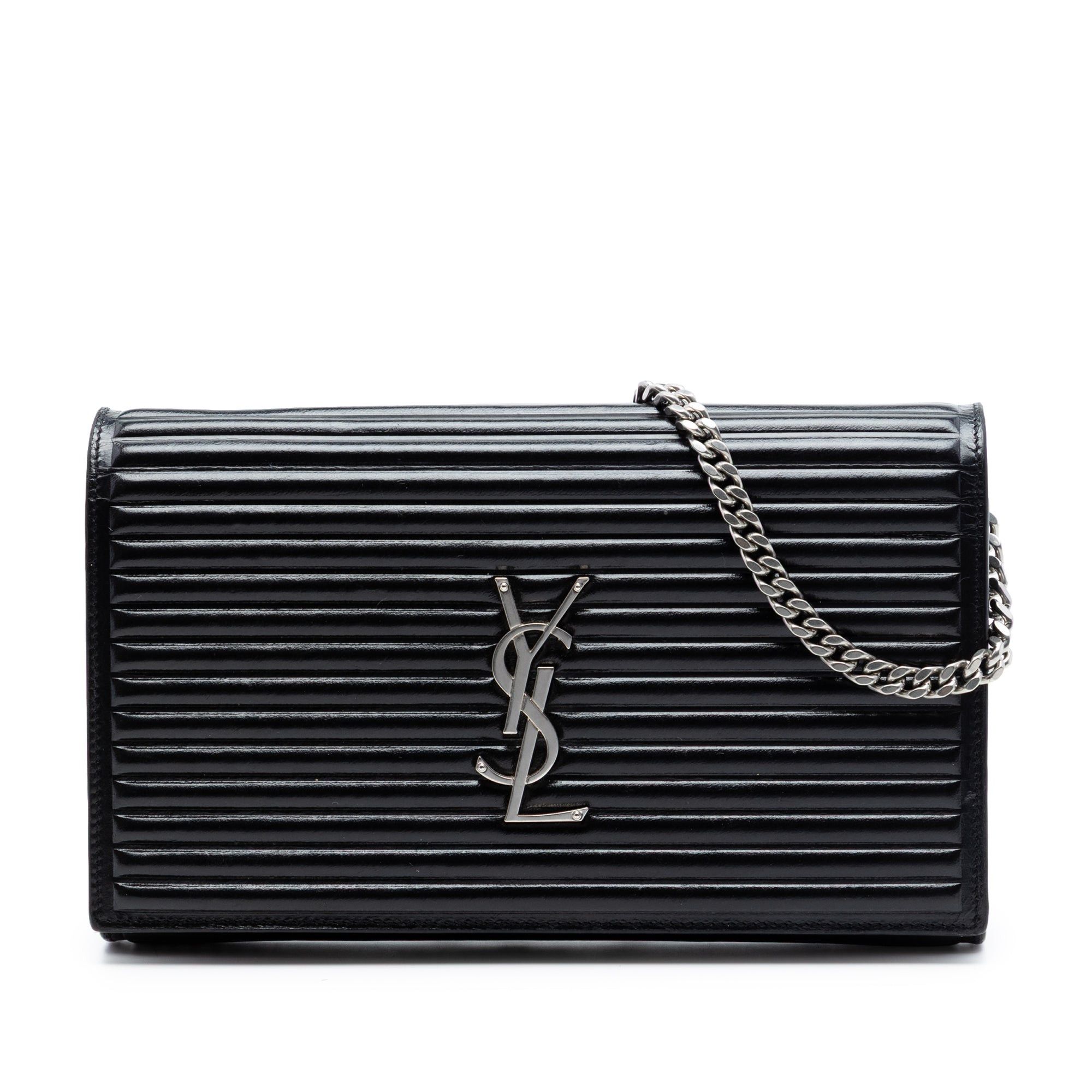 Saint Laurent Paris Medium Horizontal Quilted Calfskin Monogram Kate Crossbody Size ONE SIZE - 1 Thumbnail