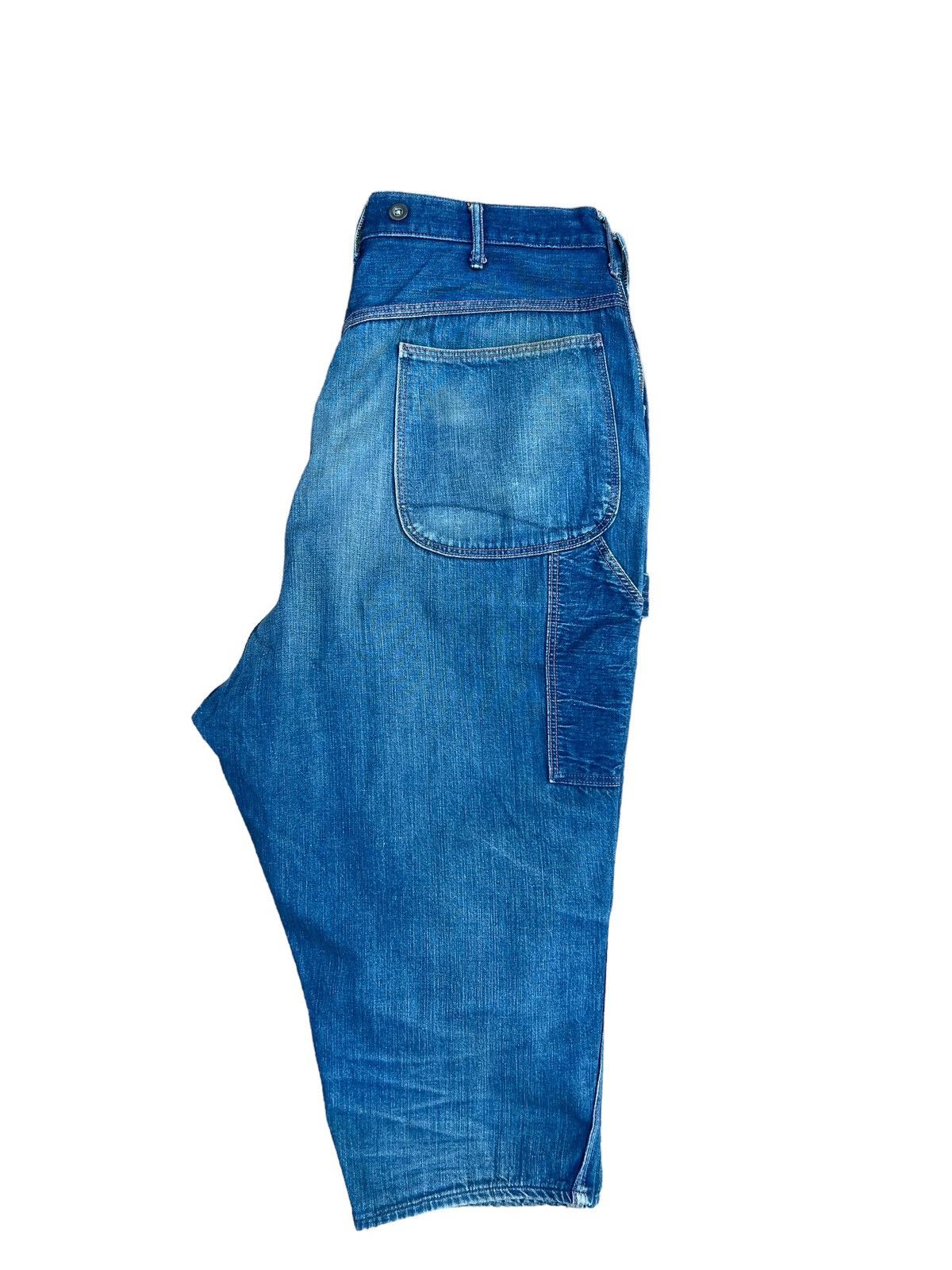 Orslow Orslow Japan Faded Indigo Denim Cropped Work Pant Size US 31 - 6 Thumbnail