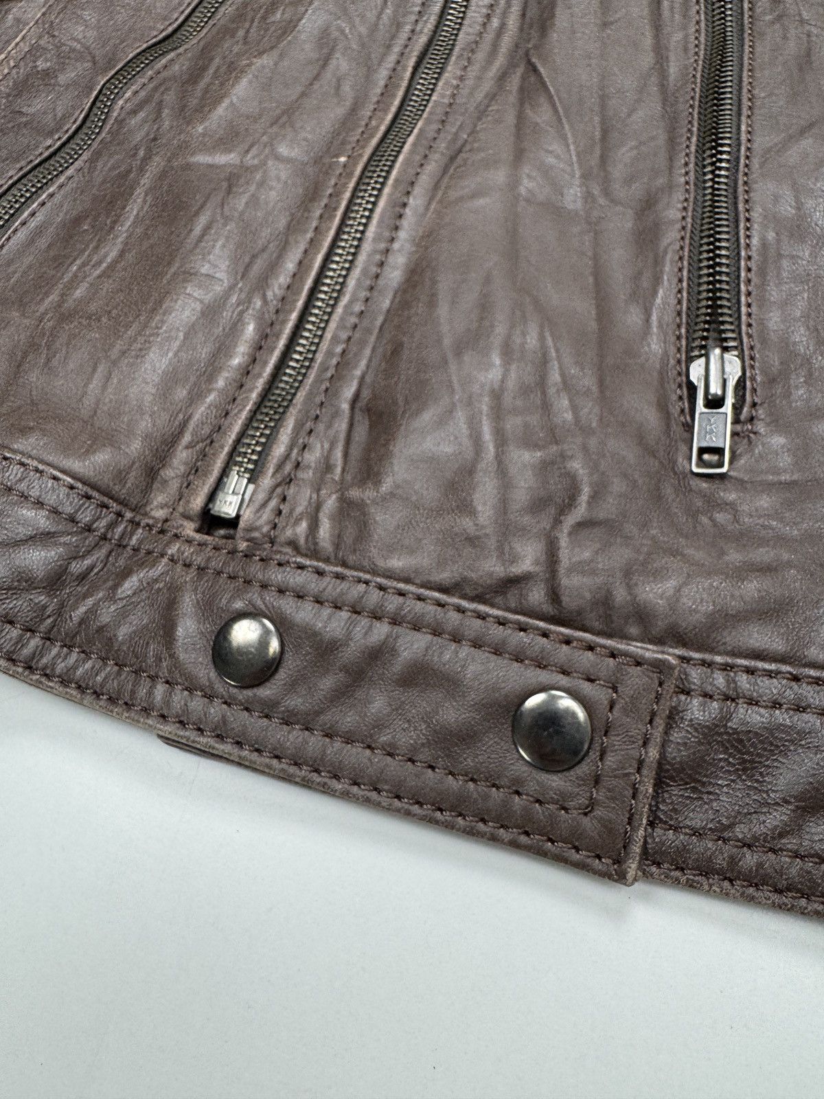 Vintage Verapelle Brown 50 Vintage Leather Jacket for Men Size US S / EU 44-46 / 1 - 2 Thumbnail