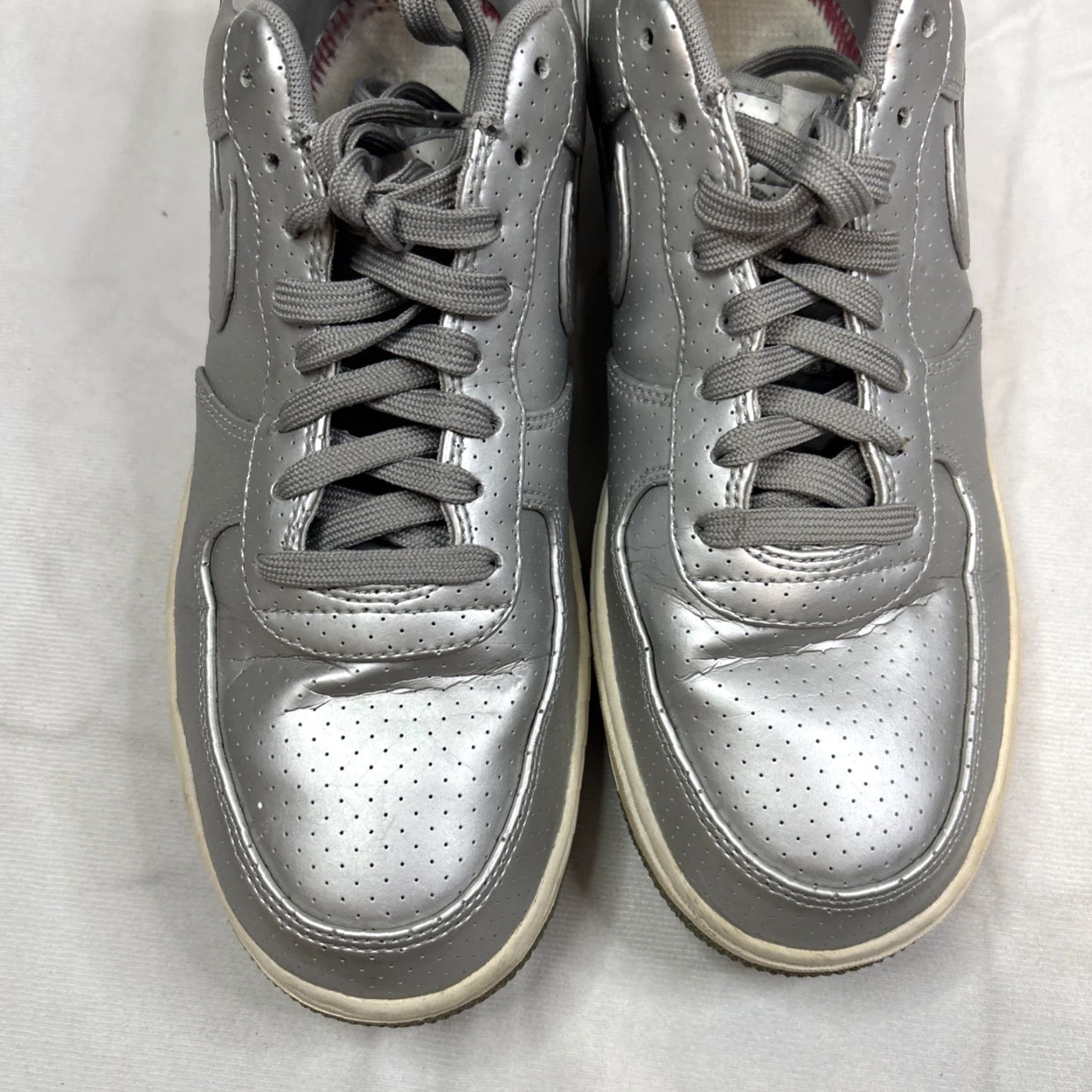 Nike Nike Air Force 1 Low 16 Metallic Silver OVO 2016 NBA All Star Men 10 Sneakers Shoes Size US 10 / EU 43 - 4 Thumbnail