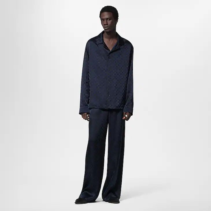 Louis Vuitton Silk Blend Evening Pyjama Trousers - 50 M Size 50R - 4 Thumbnail
