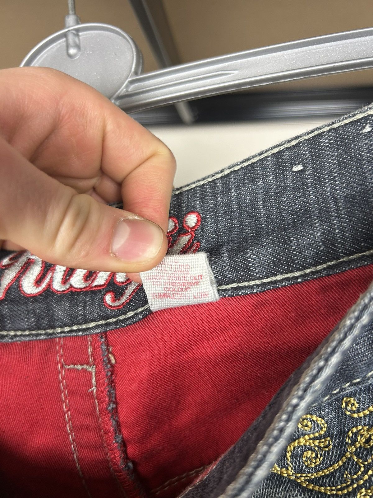 Japanese Brand × Vintage KANJI koi embroidered and printed japanese jeans Size US 32 / EU 48 - 14 Thumbnail