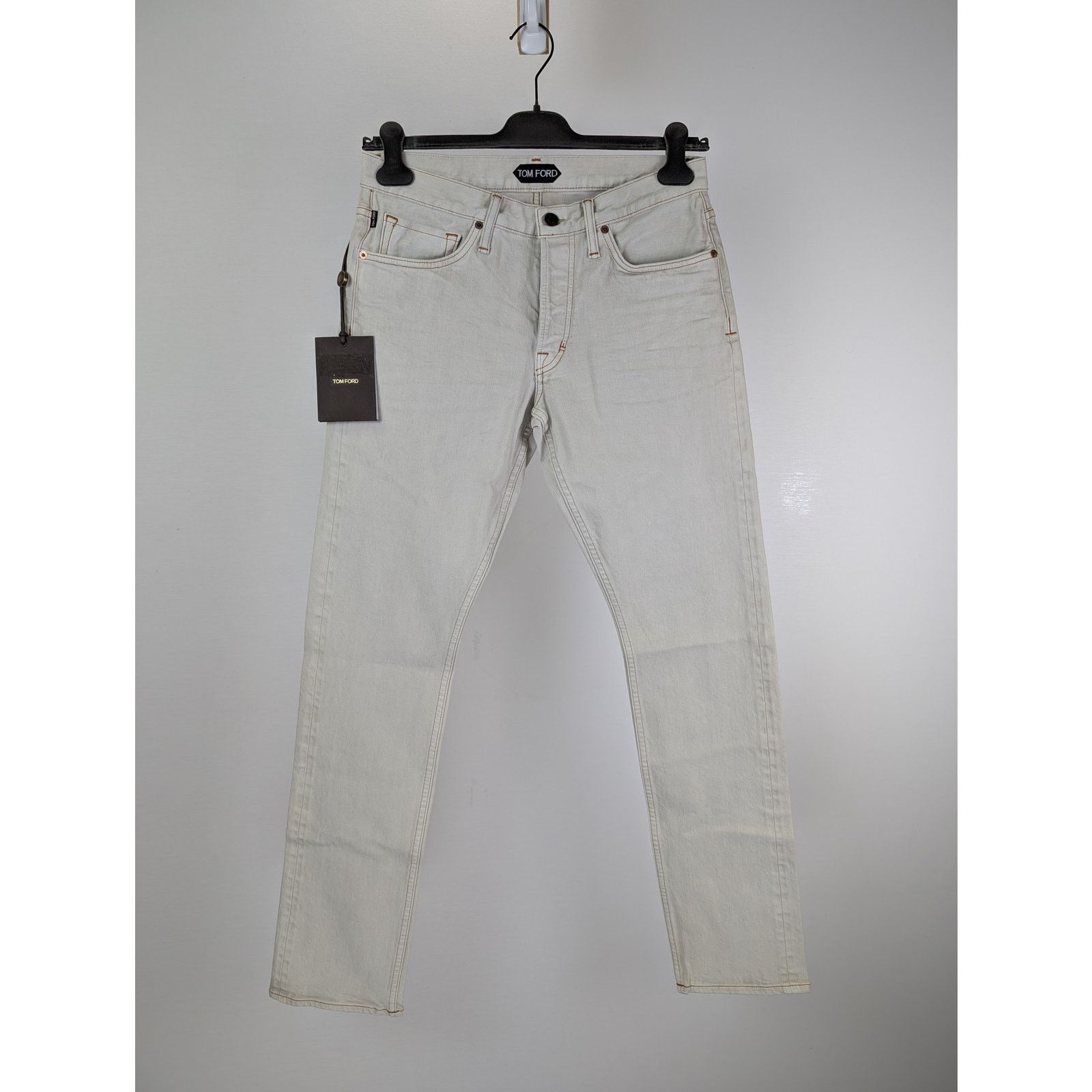Tom Ford o1rshd1 Slim Denim Jeans in White Size US 32 / EU 48 - 2 Thumbnail