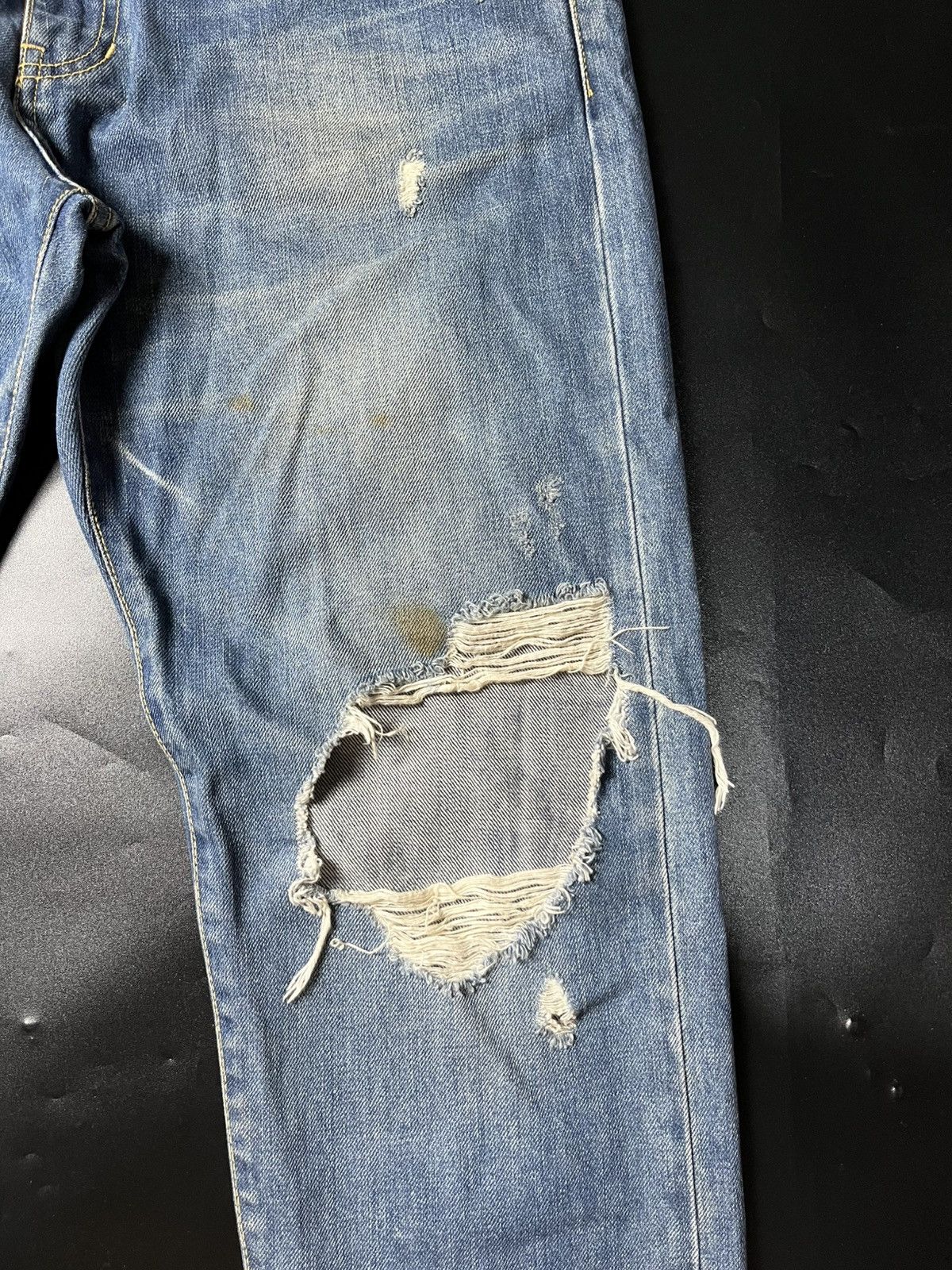 Hysteric Glamour × If Six Was Nine × Japanese Brand Farmer’s market selvage Distressed jeans Size US 31 - 3 Thumbnail