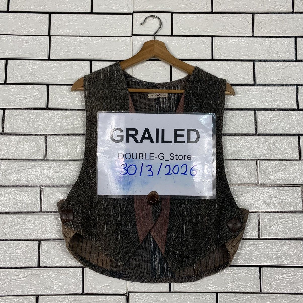 Japanese Brand Vintage Jalan Jalan Vest Traditional Japan Issey Miyake Size US M / EU 48-50 / 2 - 1 Thumbnail