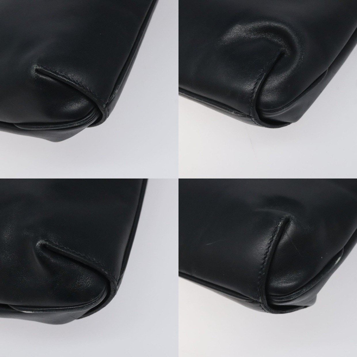 Gucci Gucci Leather Shoulder Bag Navy Size ONE SIZE - 13 Thumbnail