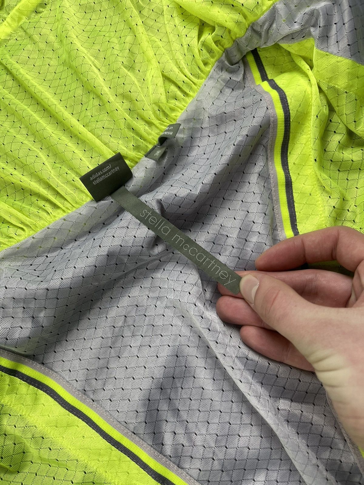Adidas Adidas by Stella McCartney Sheer Nylon Windbreaker Jacket Size XS / US 0-2 / IT 36-38 - 16 Thumbnail