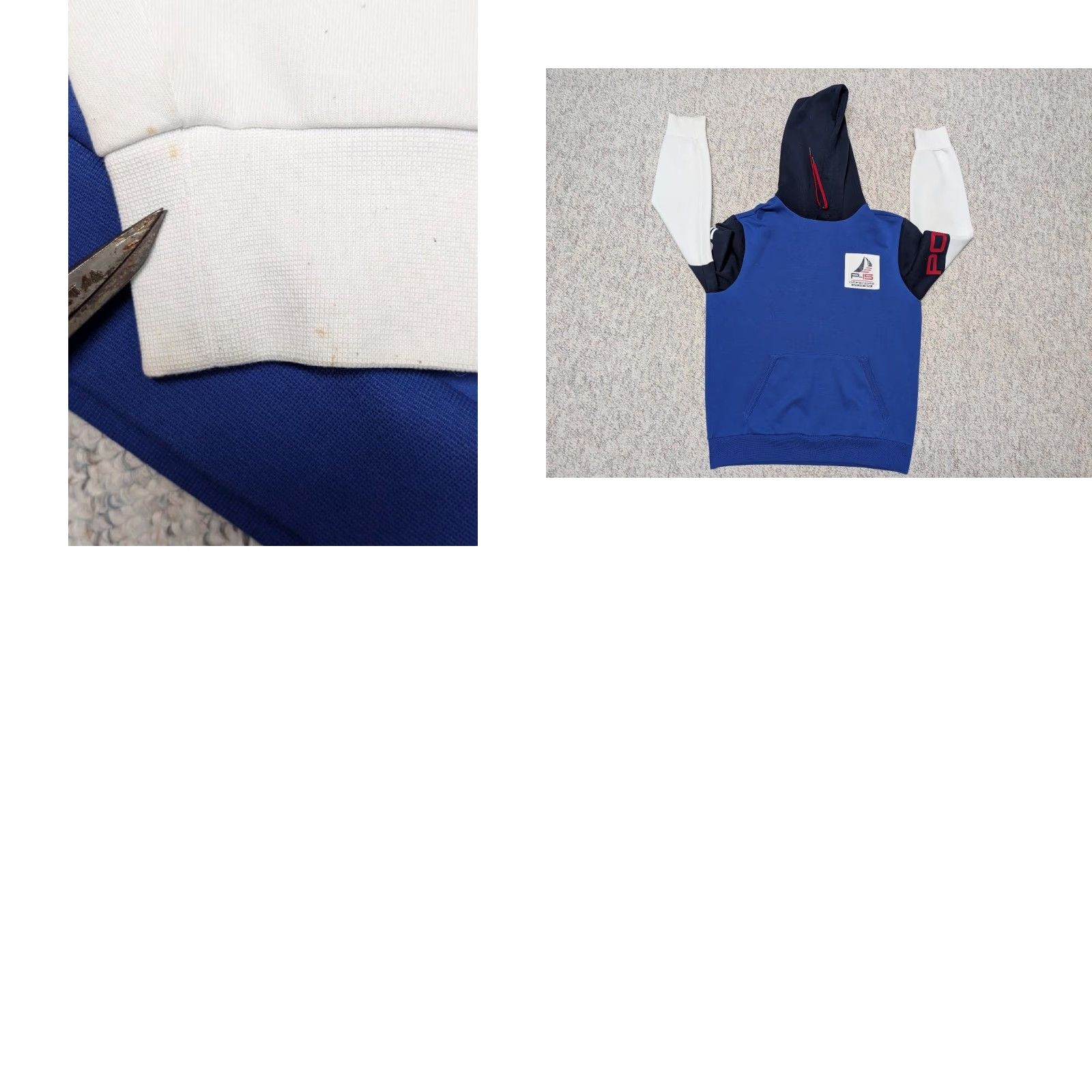 Polo Ralph Lauren VINTAGE POLO Ralph Lauren Hooded Sweatshirt M offshore P-15 sailing team HOODIE hooded Size US M / EU 48-50 / 2 - 8 Thumbnail