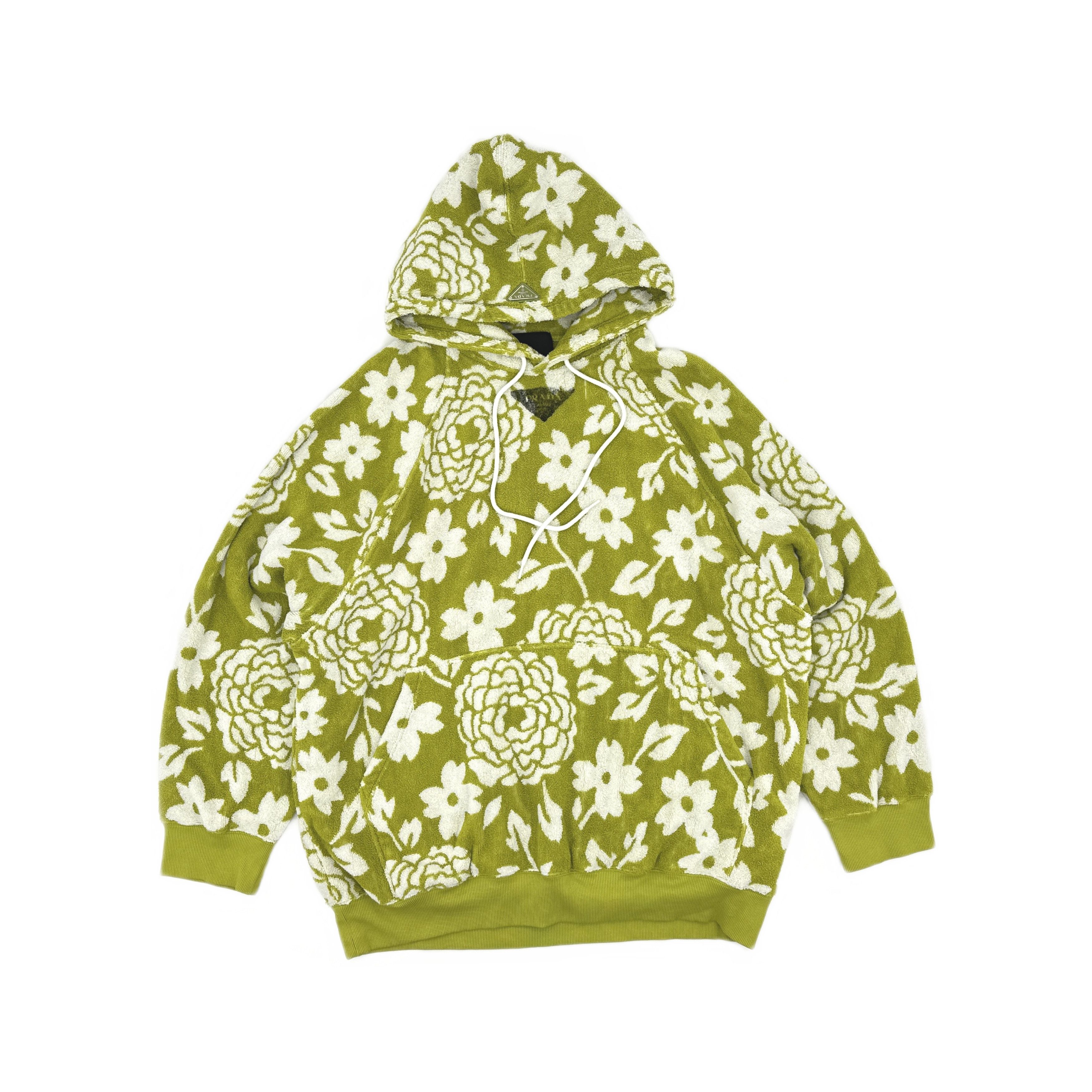 Prada Prada Floral Terry Hoodie Size M Size US M / EU 48-50 / 2 - 1 Thumbnail