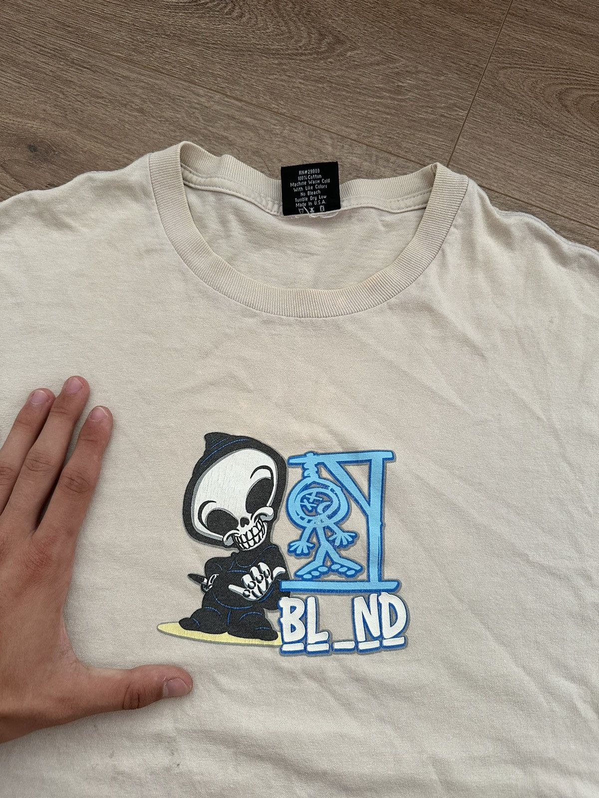 Blind Skateboards 🔥VINTAGE BLIND SKATEBOARDS DISTRESSED REAPER LOGO T-SHIRT🔥 Size US L / EU 52-54 / 3 - 3 Thumbnail