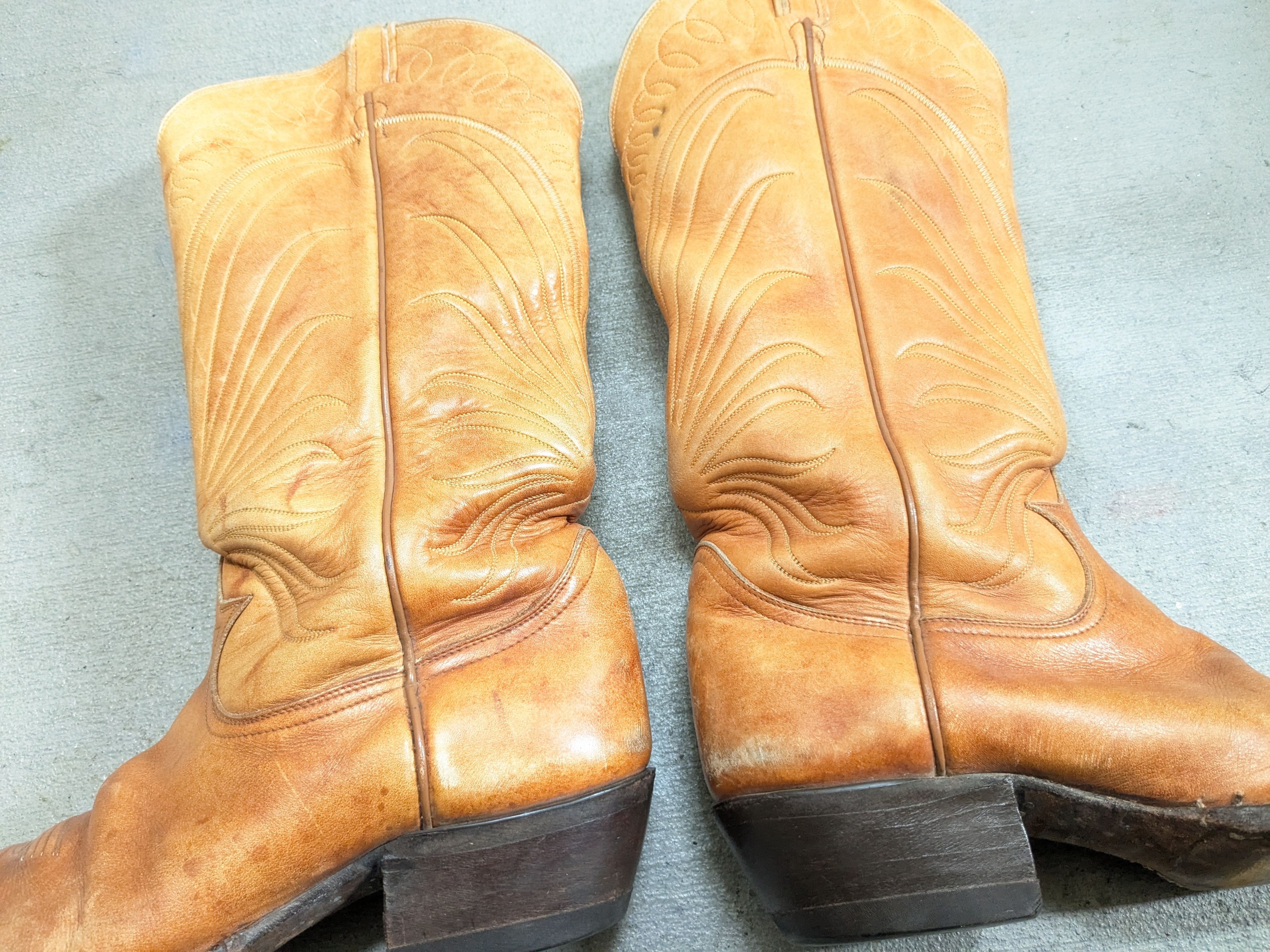 Tony Lama Tony Lama Cowboy Boots Brown 10 D Leather USA Americana Size US 10 / EU 43 - 6 Thumbnail
