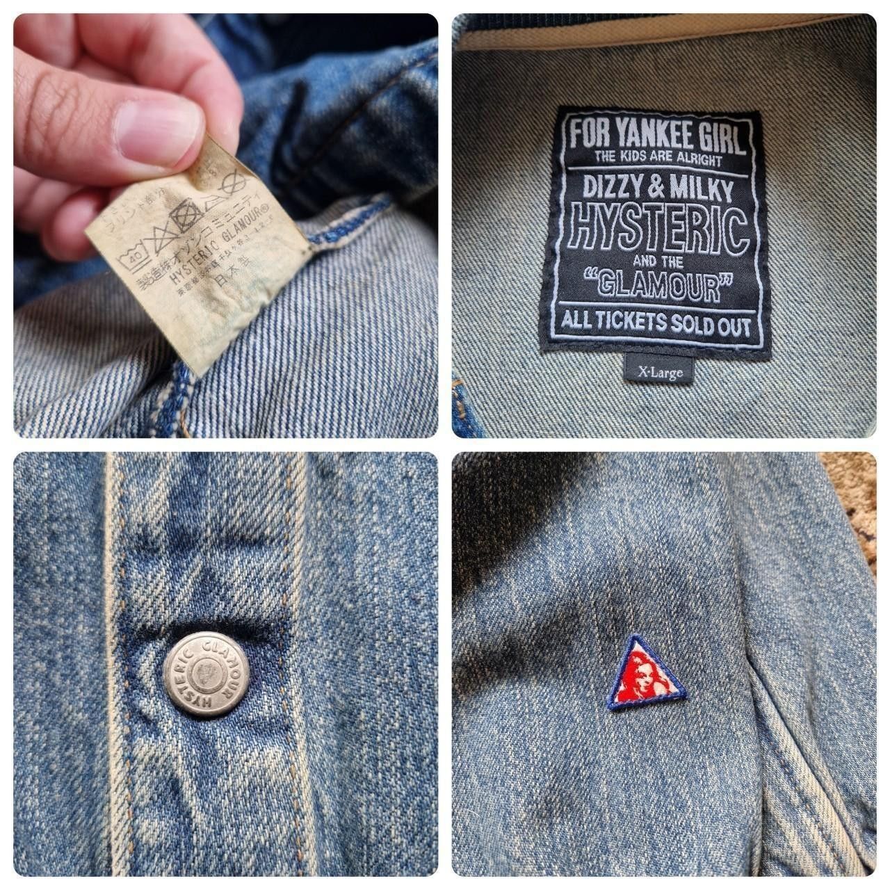 Hysteric Glamour Mens vintage hysteric glamour denim bomber jacket Size US XL / EU 56 / 4 - 6 Thumbnail