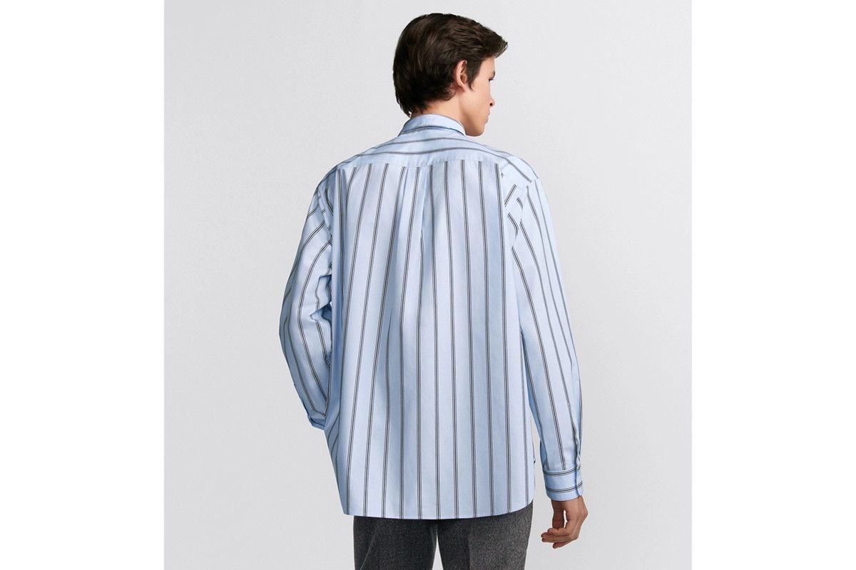 Dior o1bcso1str0226 Couture Embroidery Shirt in Blue Size US L / EU 52-54 / 3 - 6 Thumbnail