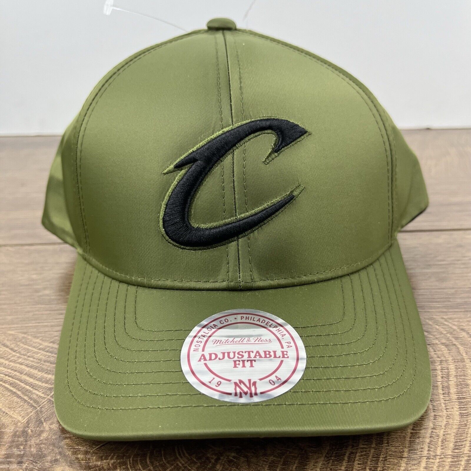 Mitchell & Ness Cleveland Cavaliers Snapback Hat Green Cap Adjustable Green Size ONE SIZE - 4 Thumbnail