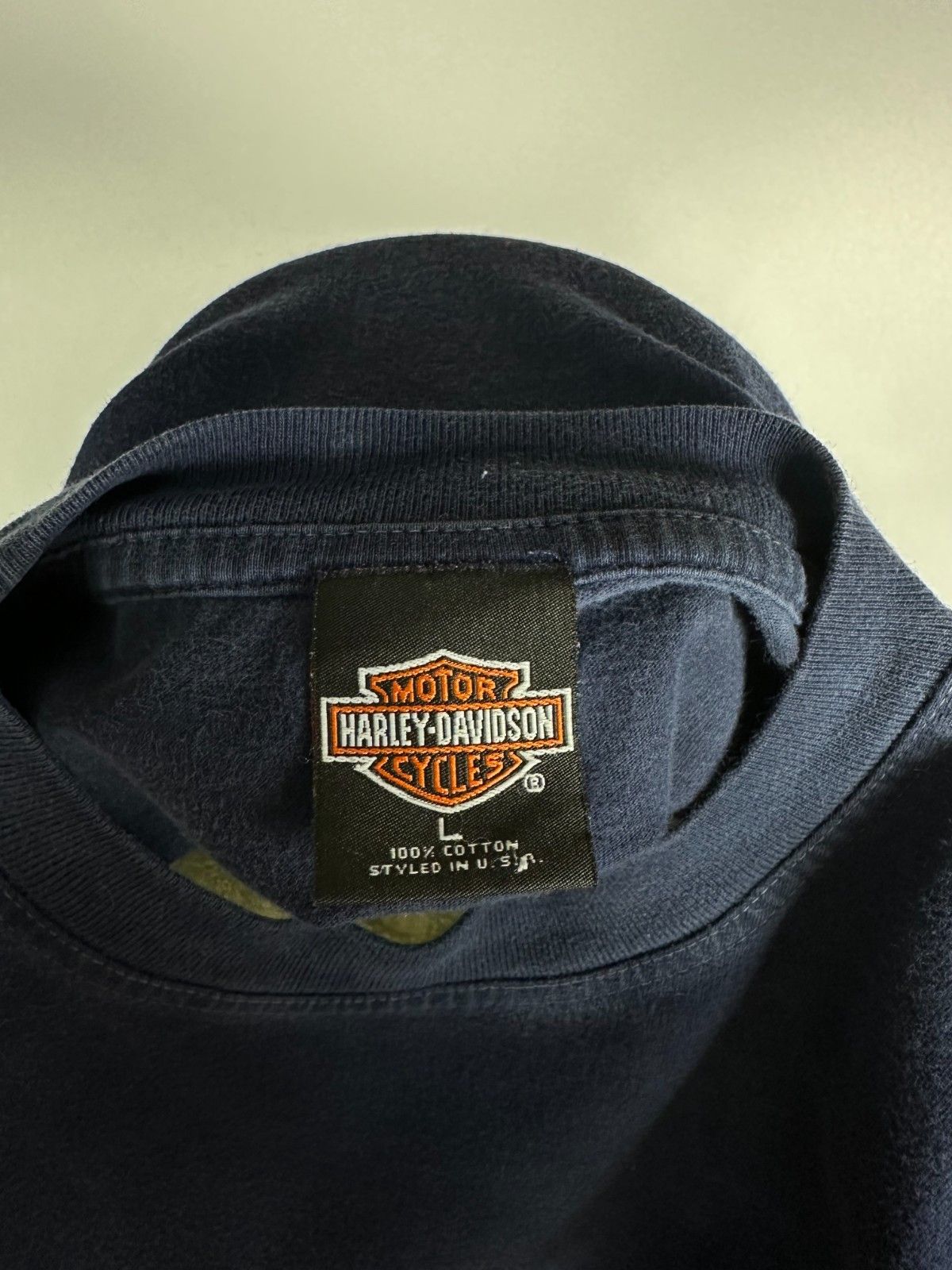 Harley Davidson Harley Davidson 1995 Vintage T Shirt Navy Blue Size L USA Size US L / EU 52-54 / 3 - 8 Thumbnail