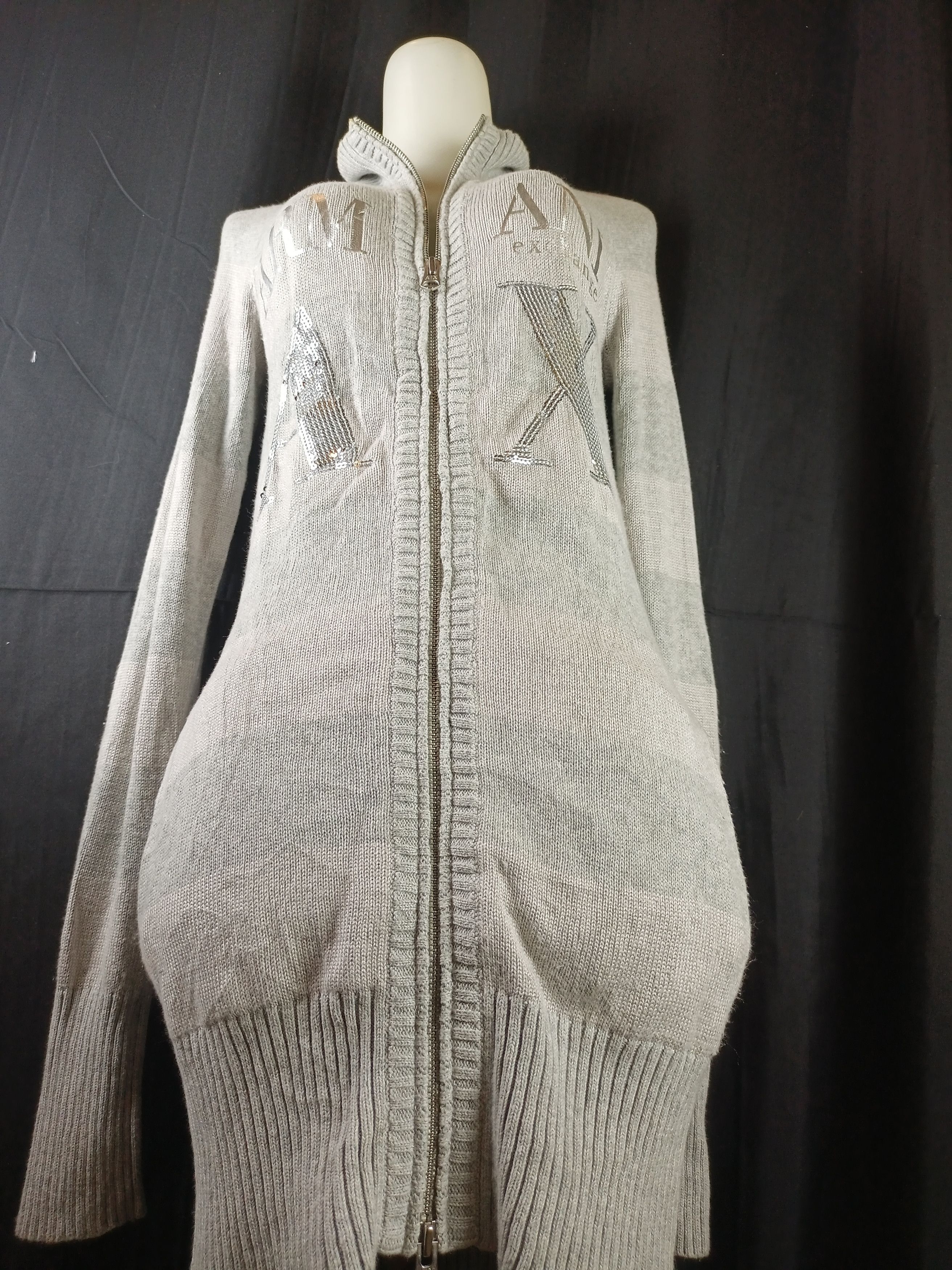 Armani Exchange AX Armani Exchange Knitted Zipper Sweater Size XS / US 0-2 / IT 36-38 - 17 Thumbnail
