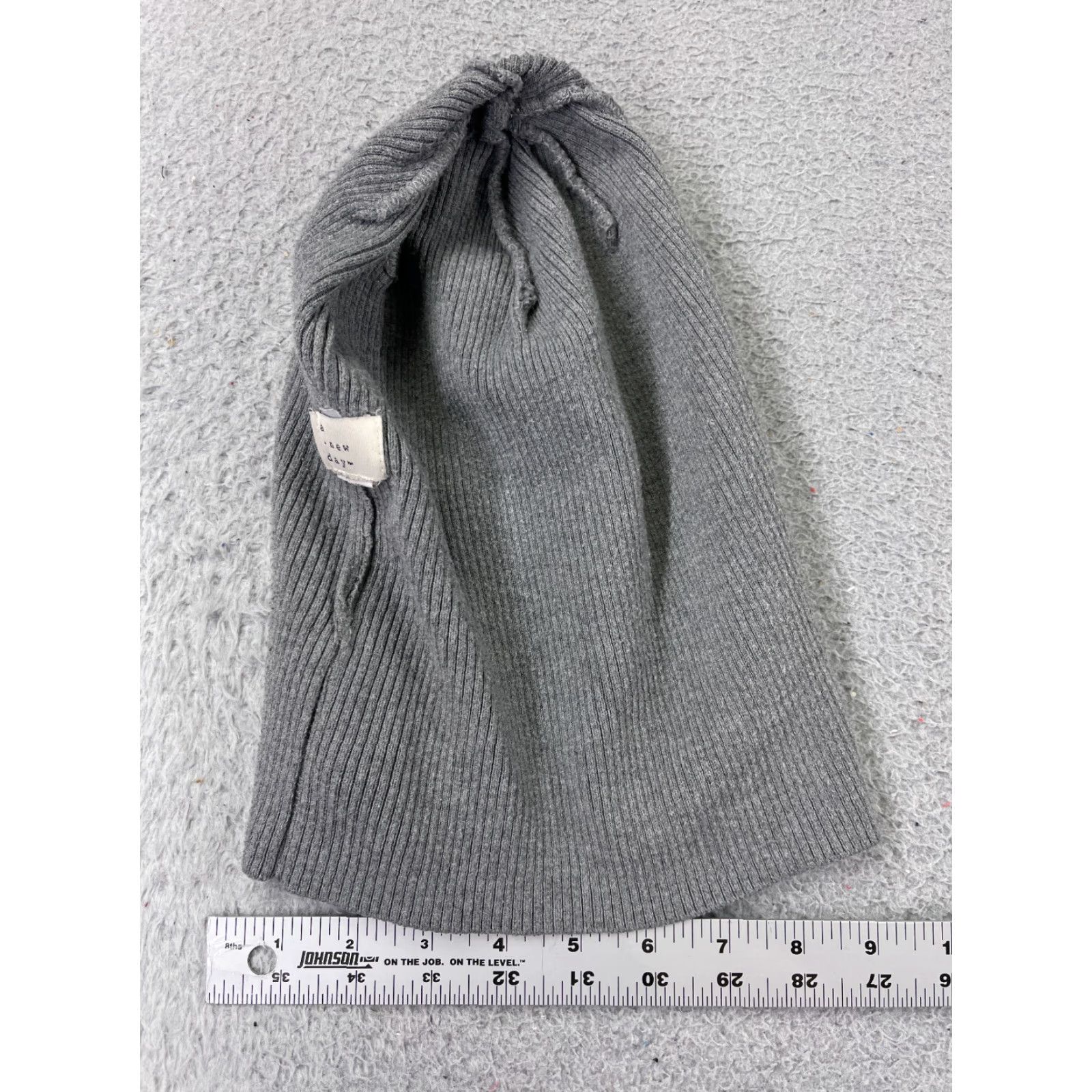Vintage A New Day Beanie Toque Adult One Size Gray Knit Polyester Wool Blend Winter Size ONE SIZE - 5 Thumbnail