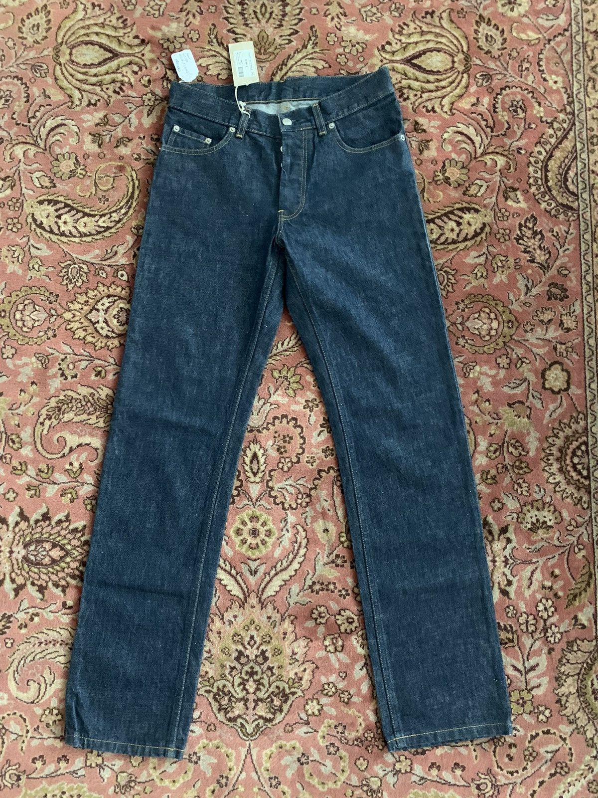 image of New Y2K NWT Helmut Lang Denim Trousers in Blue Denim, Men's (Size 29)