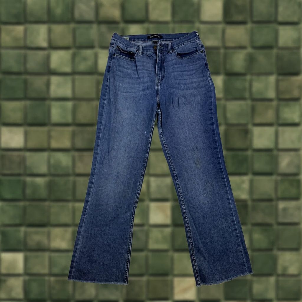Calvin Klein Calvin Klein Jeans Womens Straight Fit Jeans 10 Blue Cotton Blend Denim Repreve Regular Size 10 Colour Blue 30in Inseam Women Vintage No Size 32" / US 10 / IT 46 - 1 Thumbnail