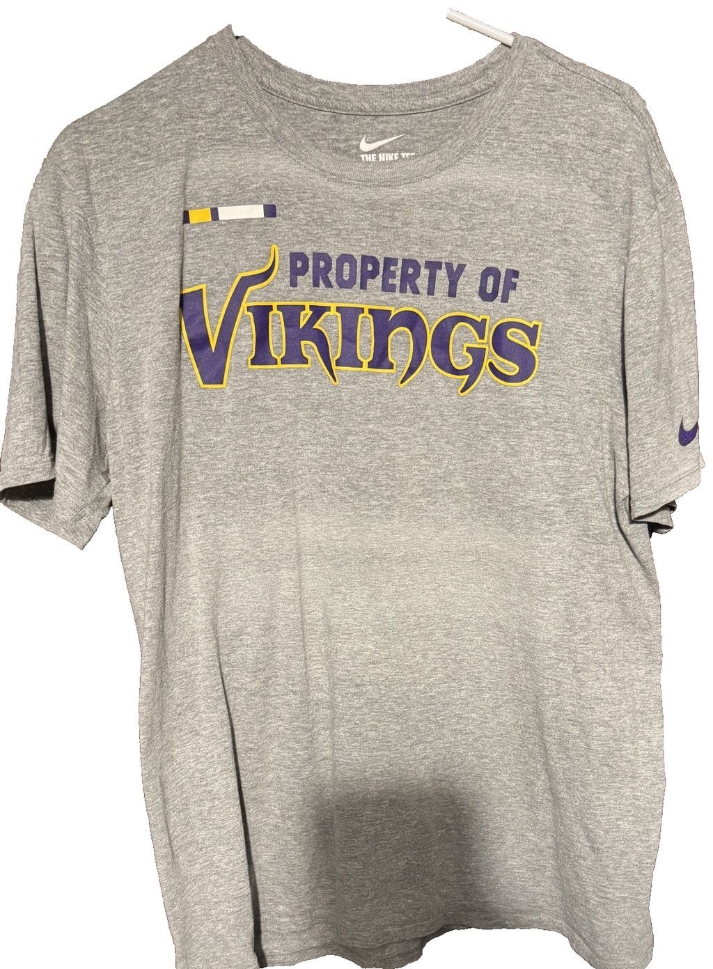 Nike Minnesota Vikings Nike Gray S/S T Shirt Men's Size L Size US L / EU 52-54 / 3 - 1 Thumbnail